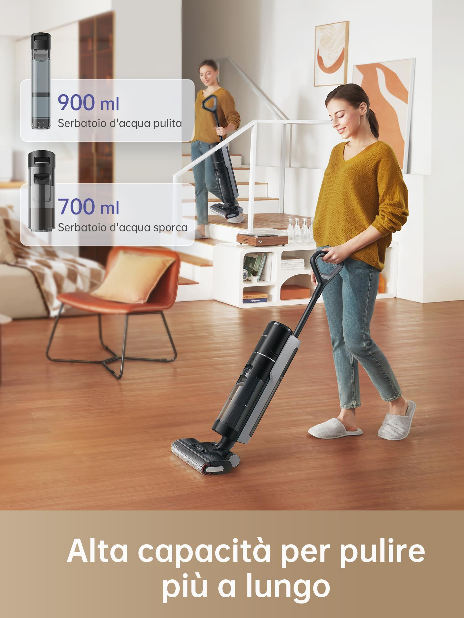 Dreame H12 Pro Aspirapolvere Lavapavimenti con 2 Serbatoi - immagine 2