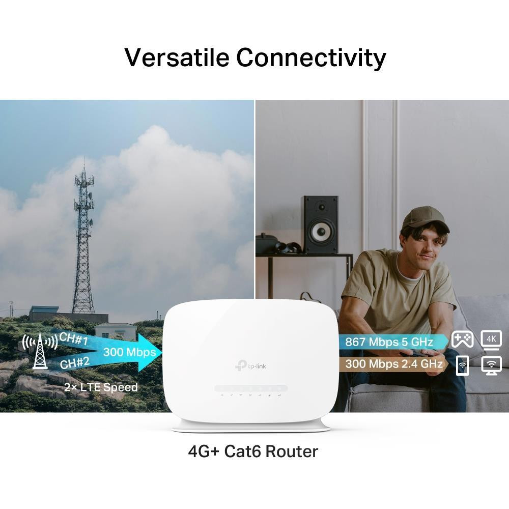 TP-Link Archer MR515 Router 4G Plus AC1200 Dual Band Gigabit Wi-Fi - immagine 6