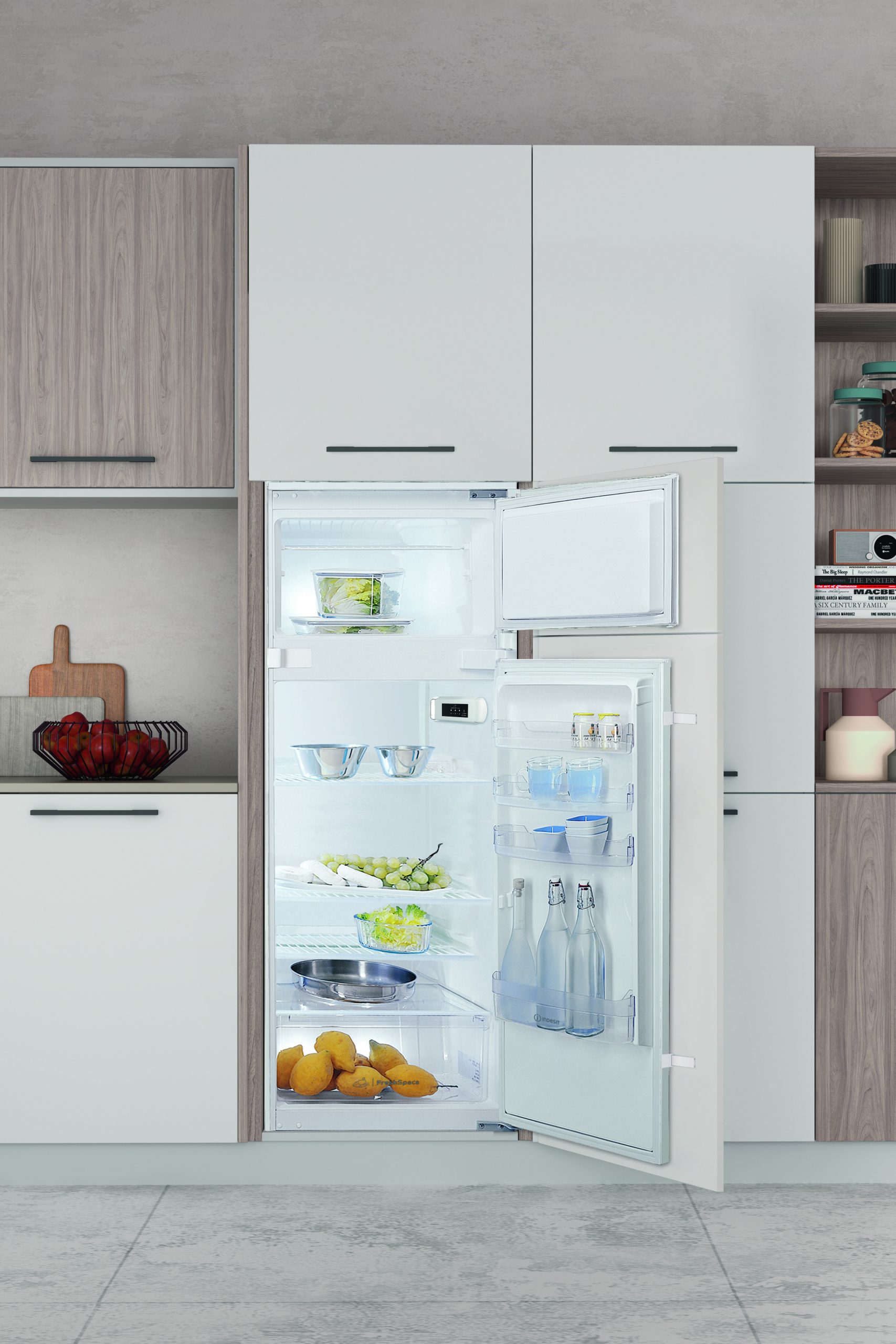 Indesit T16A1DI2 Frigorifero Doppia Porta da Incasso 239LT Alto 157CM Statico - immagine 4