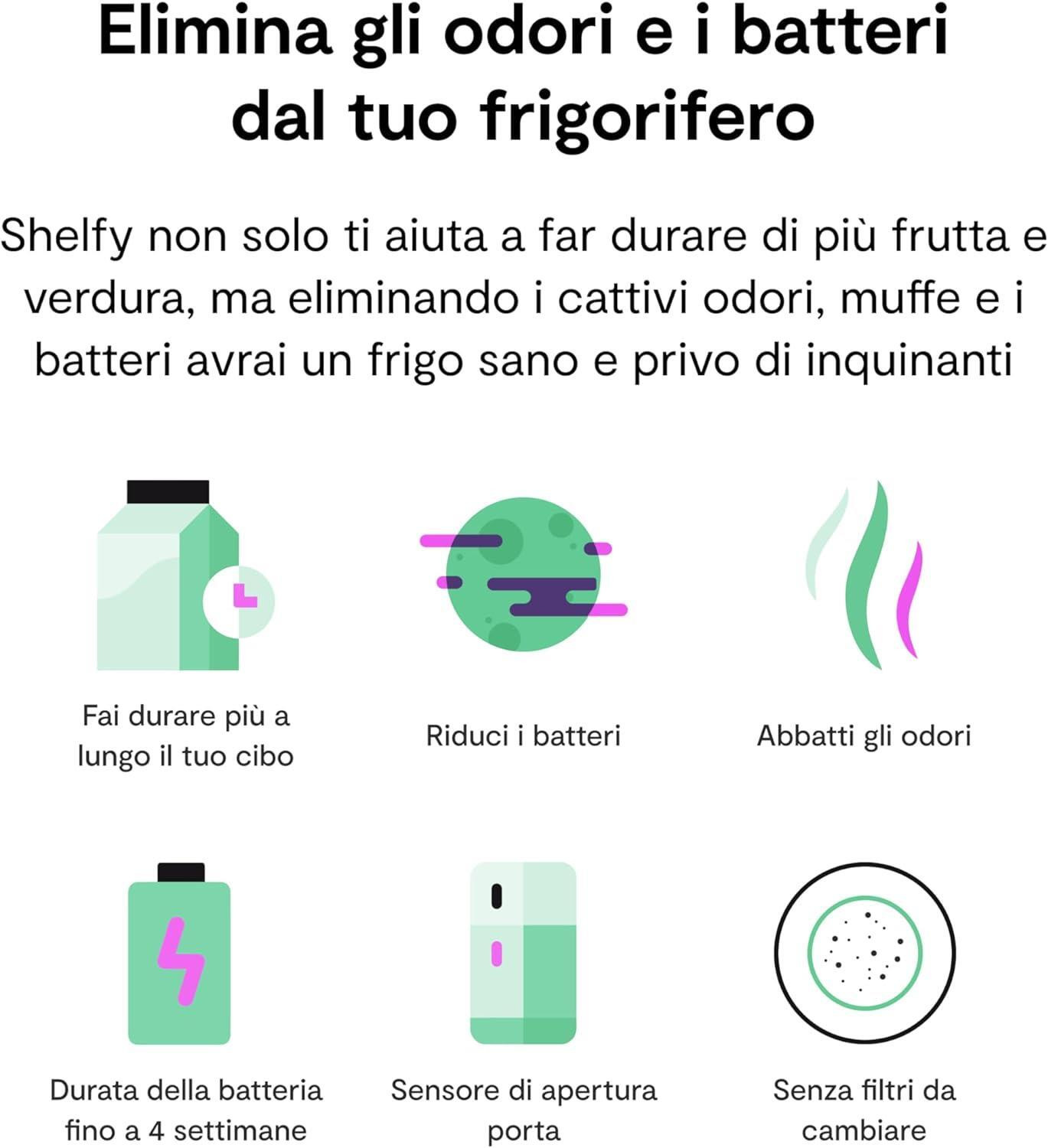 Vitesy Shelfy Dispositivo Smart Purificatore per Frigorifero - immagine 4
