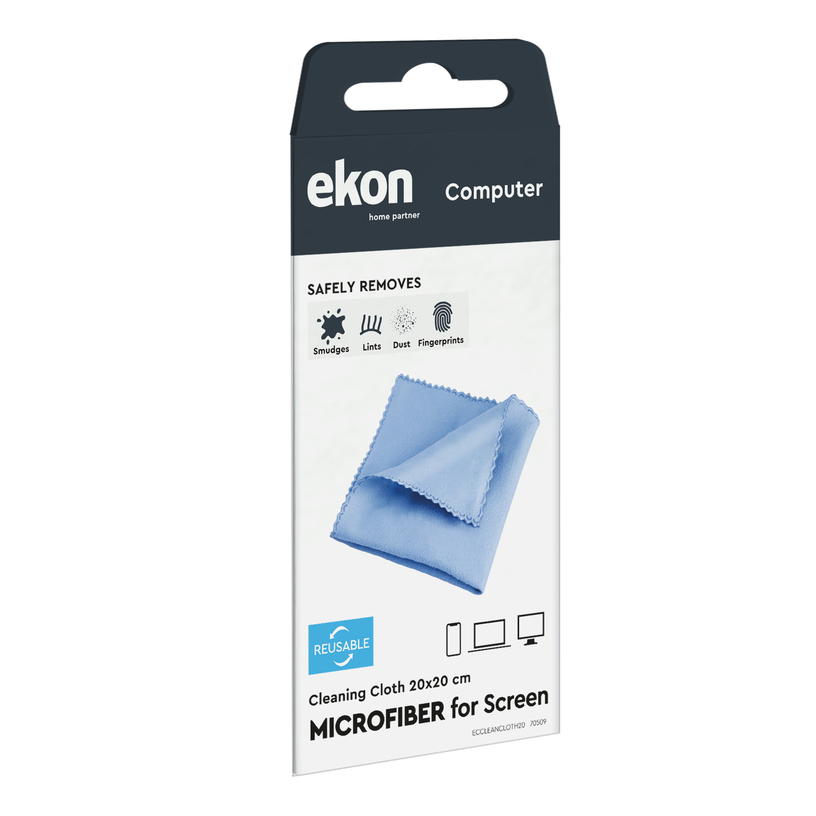 Ekon ECCLEANCLOTH20 Panno in Microfibra 20x20CM - immagine 2