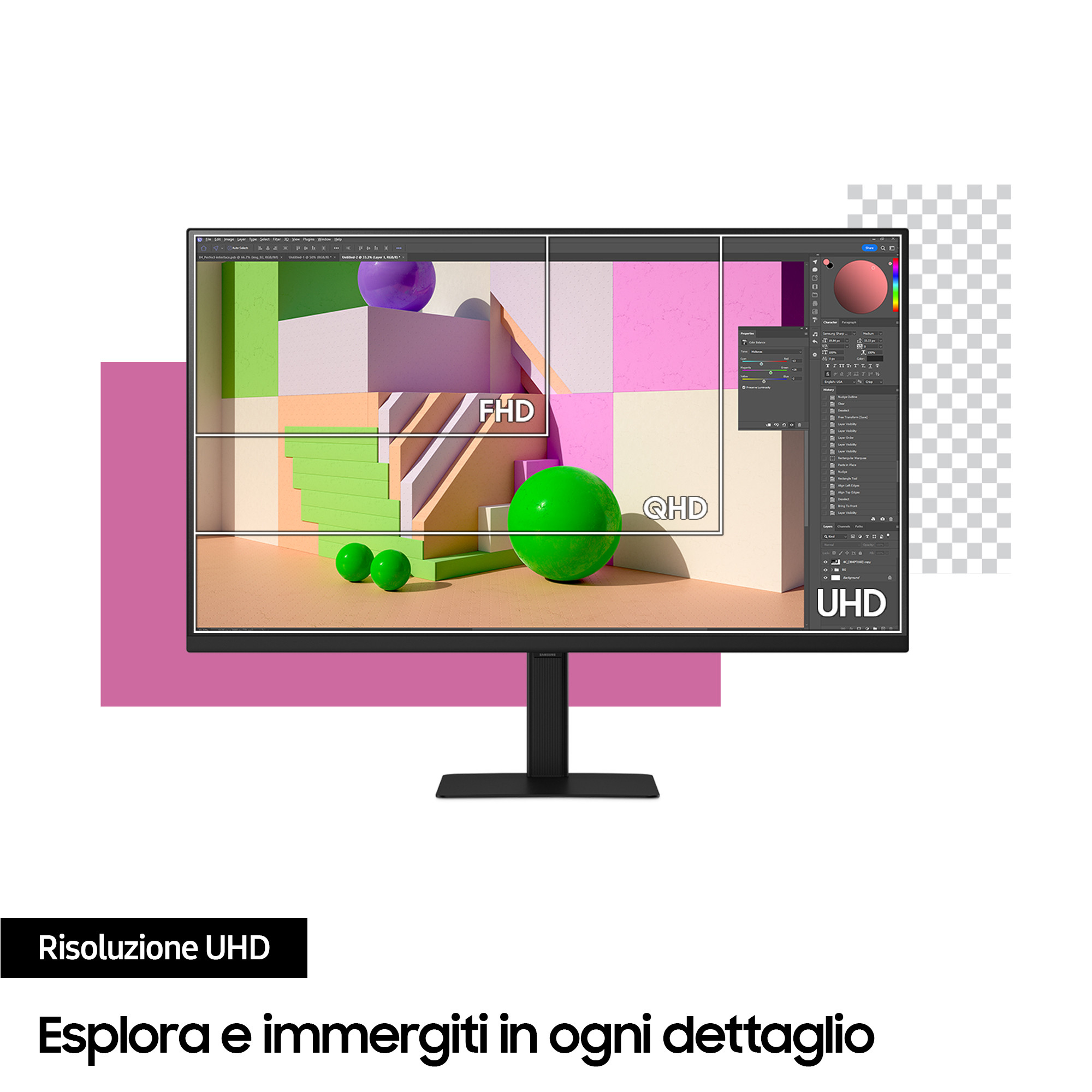 Samsung LS27D700EAUXEN Monitor 27 Pollici UHD - immagine 2