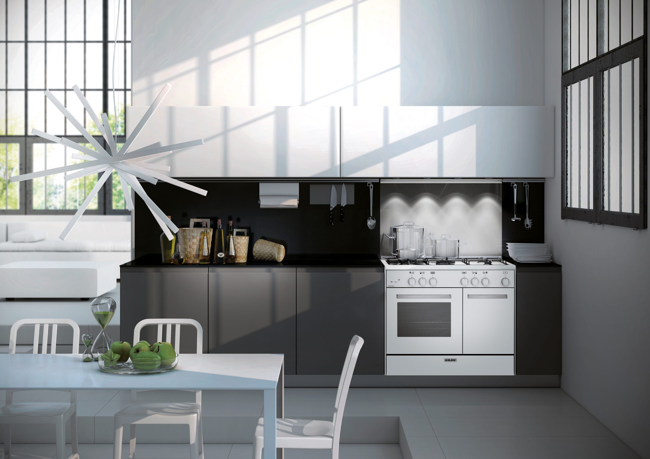 Glem AR965MI6 Cucina a Gas 90CM 5 Fuochi con Forno Multifunzione Elettrico - immagine 6