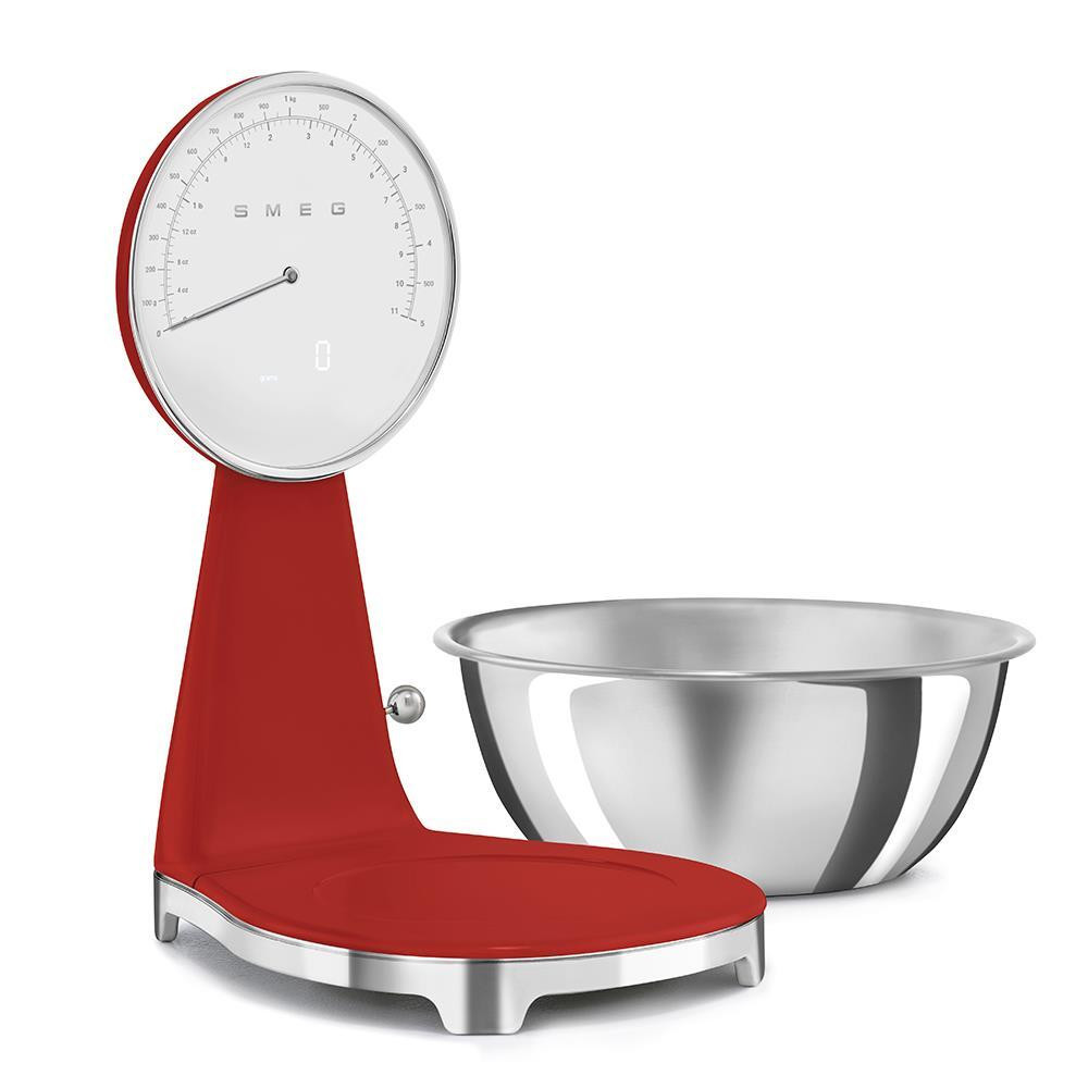 Smeg KSF01RDWW Rosso Bilancia da Cucina Portata Max 5KG Stile Anni 50 - immagine 3