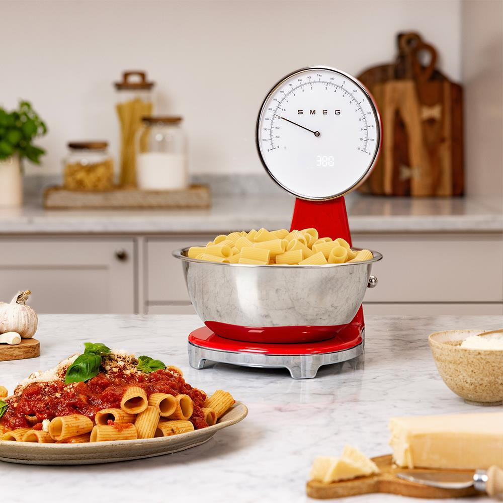 Smeg KSF01RDWW Rosso Bilancia da Cucina Portata Max 5KG Stile Anni 50 - immagine 6
