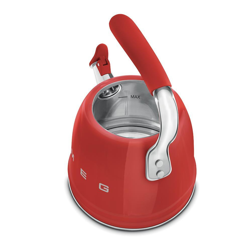Smeg WKF01RD Rosso Bollitore per Piano Cottura 2.3LT con Ffischio Stile Anni 50 - immagine 5