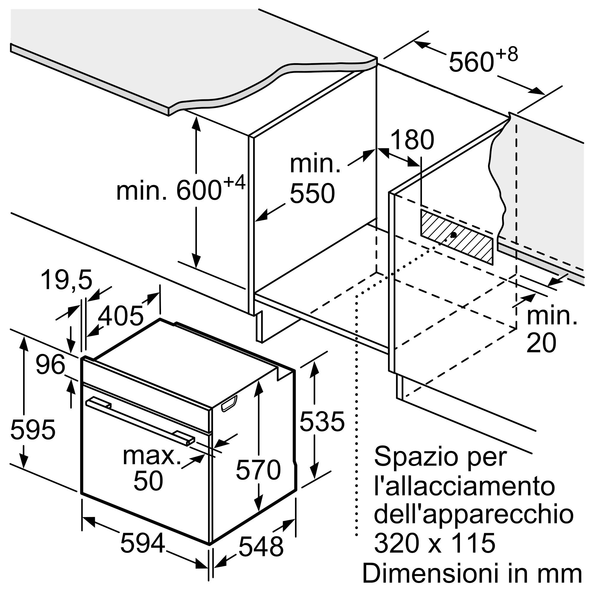 Bosch HBA534BB3 Nero Forno Incasso Multifunzione 60CM 71 Litri - immagine 4