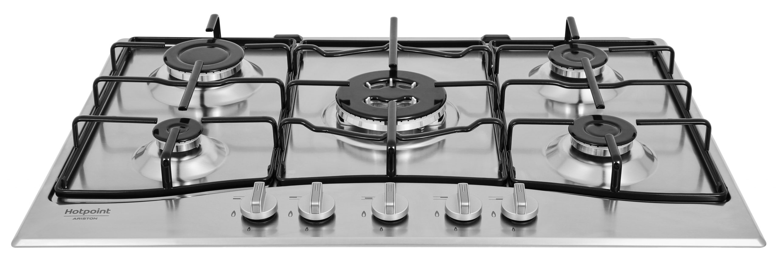 Hotpoint-Ariston PCN752TIXHAR Piano Cottura Gas 75CM 5 Fuochi Griglie Smaltate - immagine 3