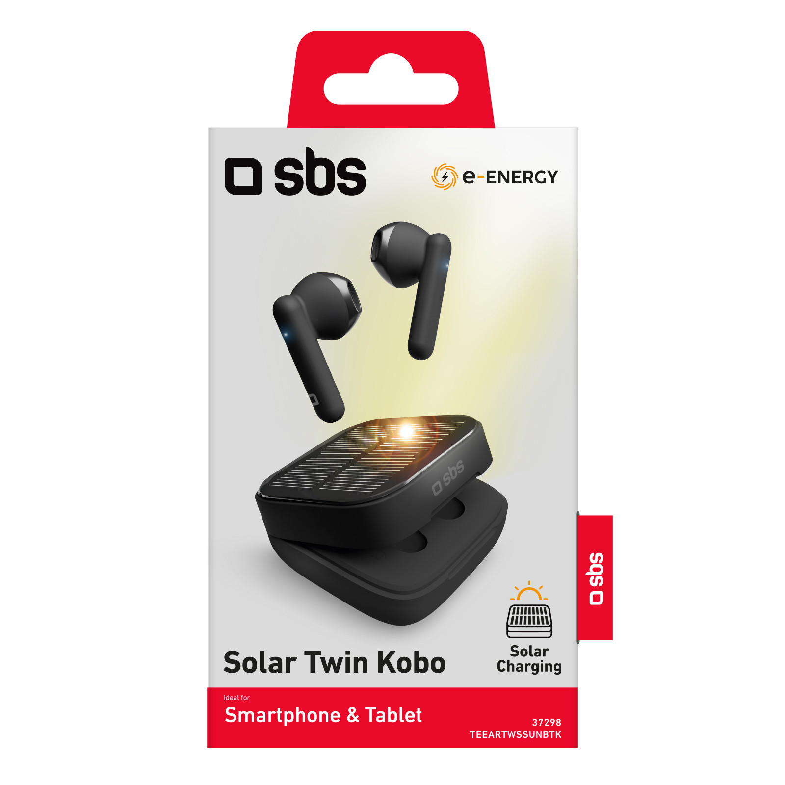 SBS Solar Twin Kobo Auricolari TWS con Basetta per Ricarica Standard e Solare - immagine 5
