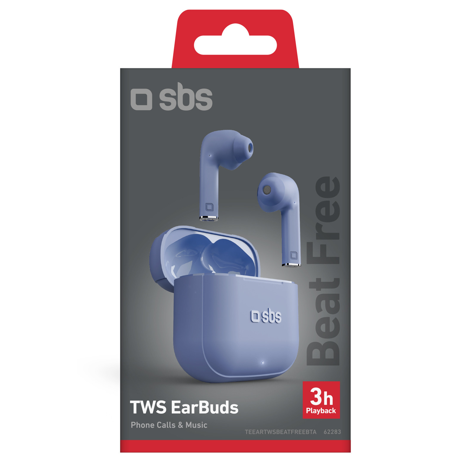 SBS Beat Free Azzurro Auricolari True Wireless Stereo con Comandi Touch - immagine 3