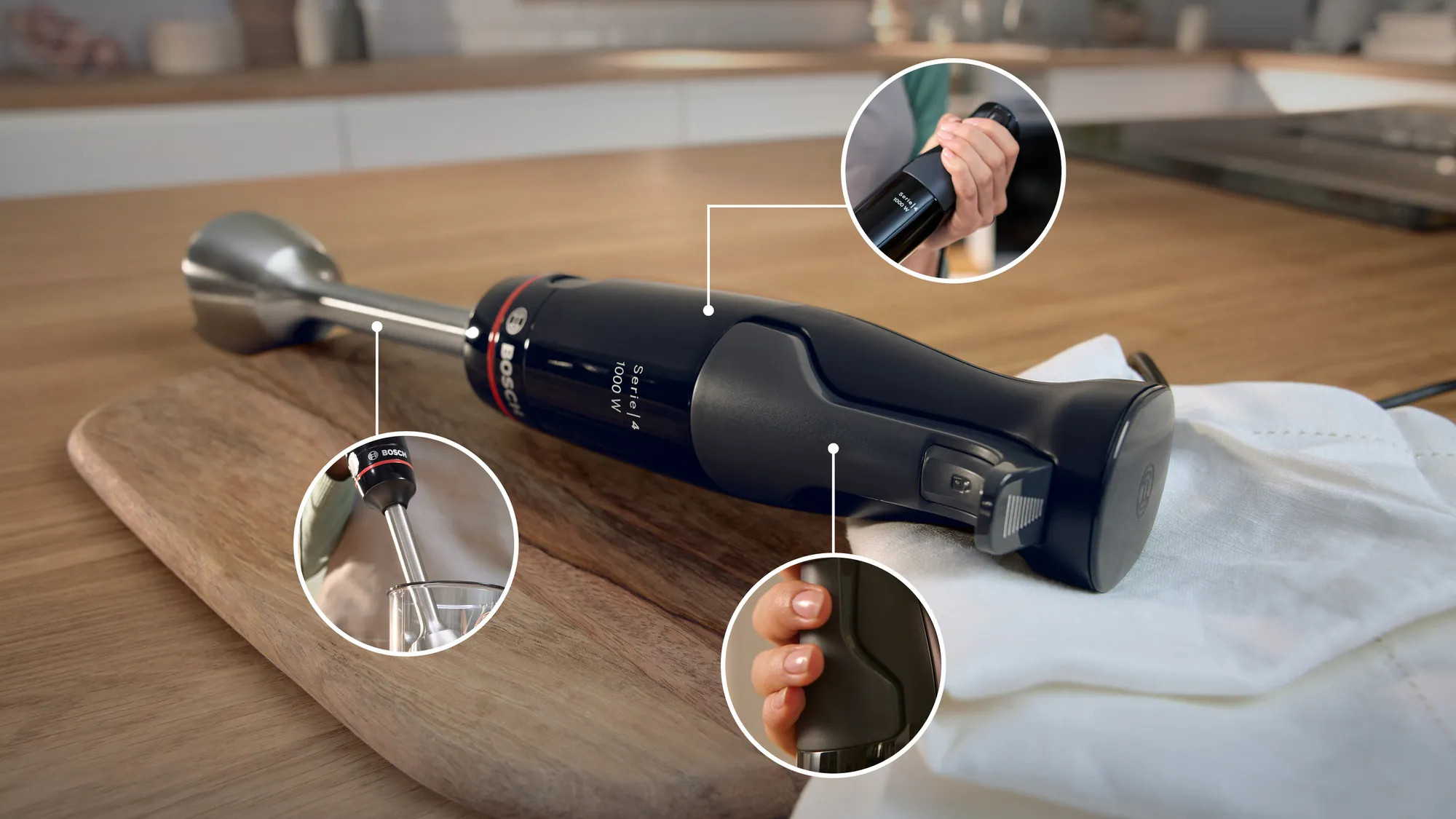 Bosch ErgoMaster MSM4B623 Frullatore a Immersione 1000W con Tritatutto - immagine 2