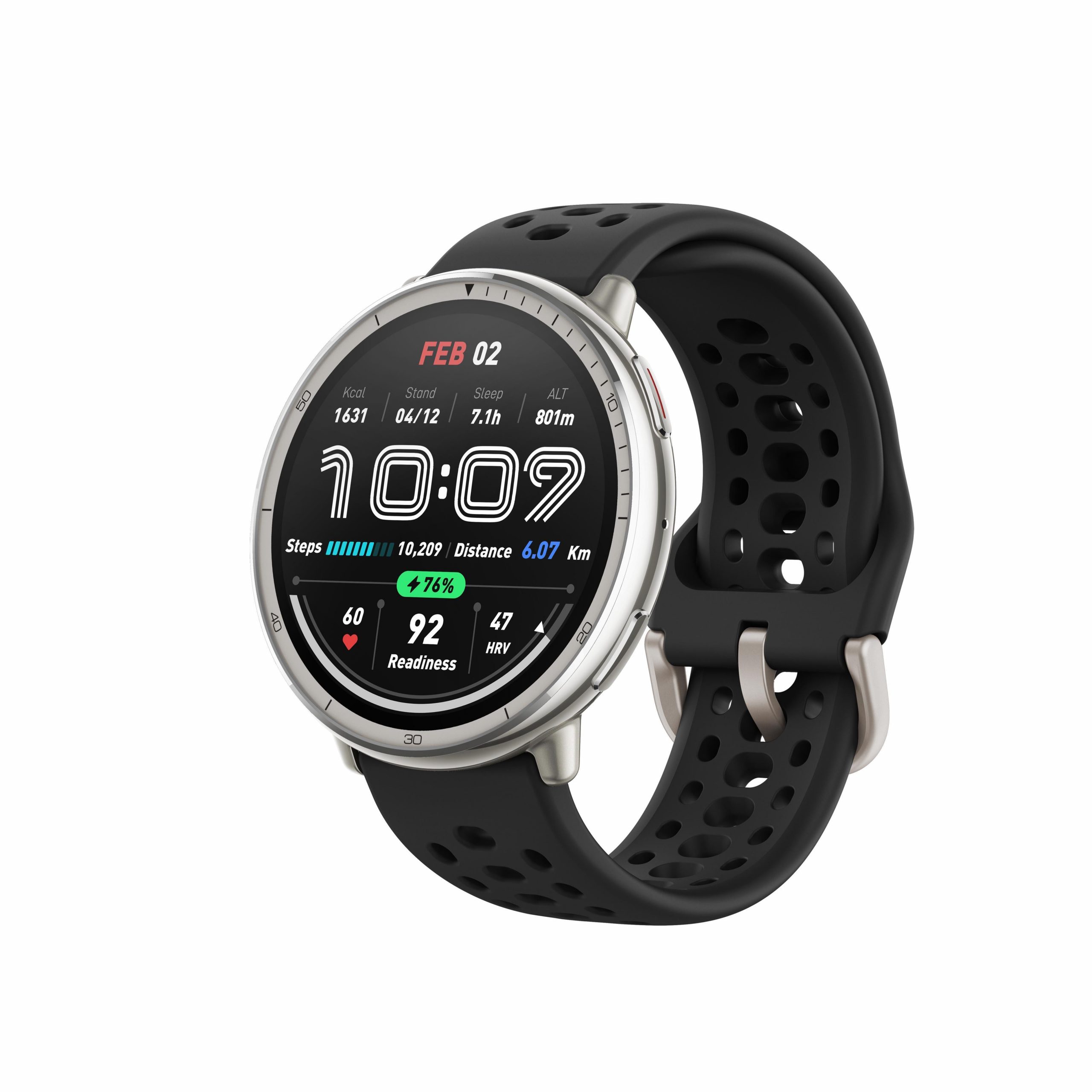 Amazfit Active 2 Round Black Smartwatch 1.32 Pollici Cinturino in Silicone - immagine 2