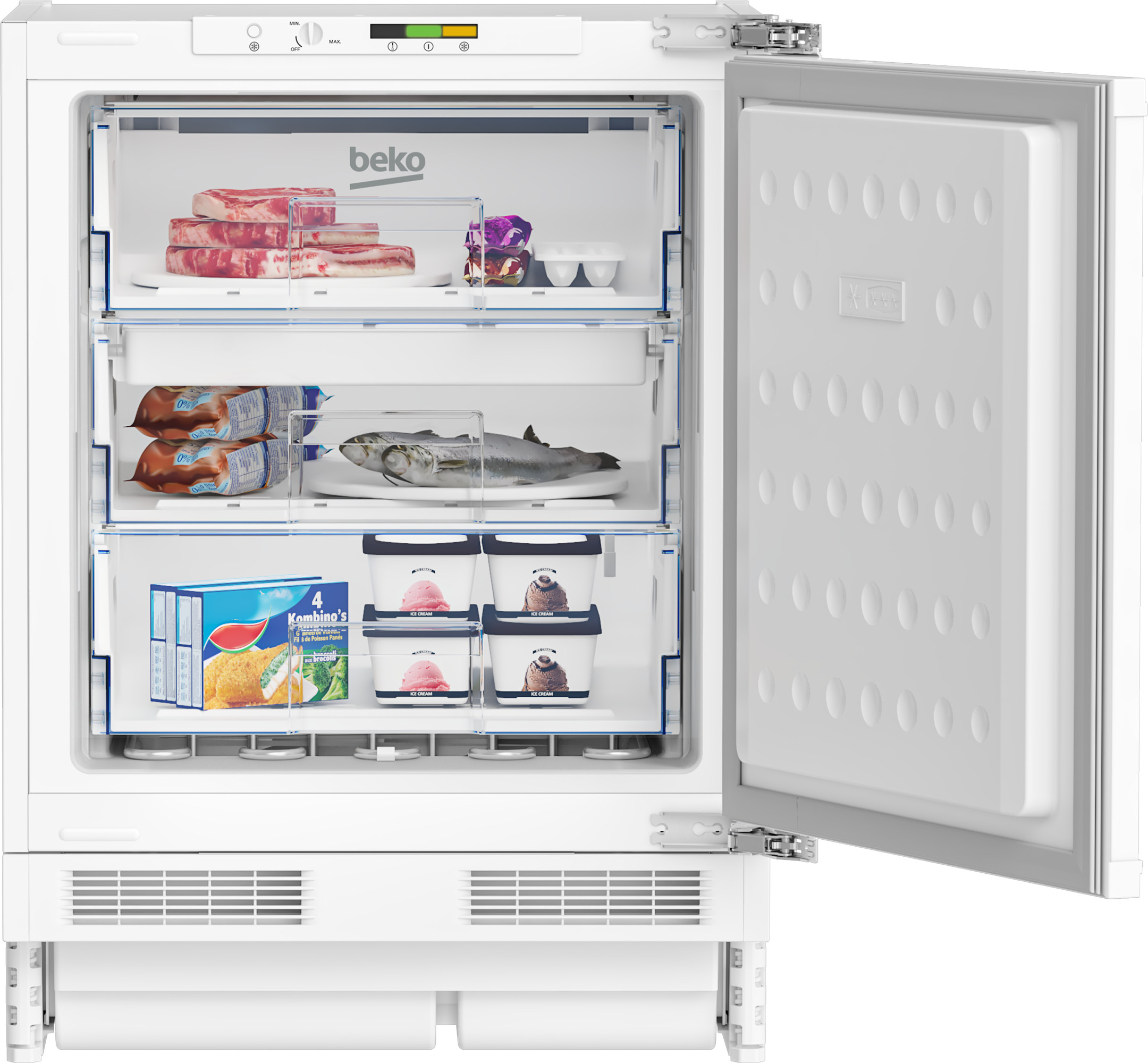 Beko BU1204N Congelatore da Incasso 94LT Alto 82CM 3 Cassetti - immagine 3