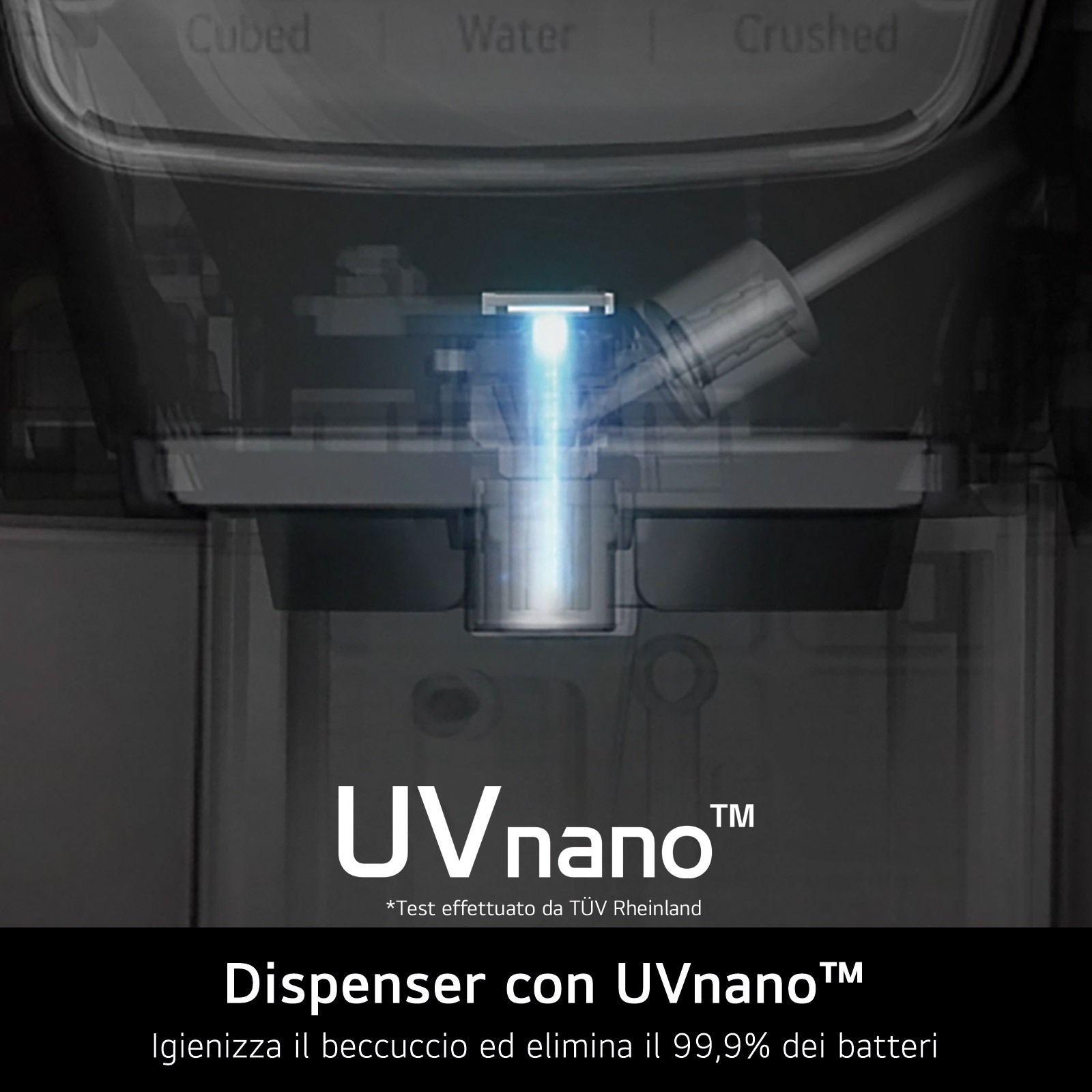 LG GMG860EPBE Frigorifero 4 Porte 508LT Nofrost Wi-Fi Dispenser Acqua e Ghiaccio - immagine 3