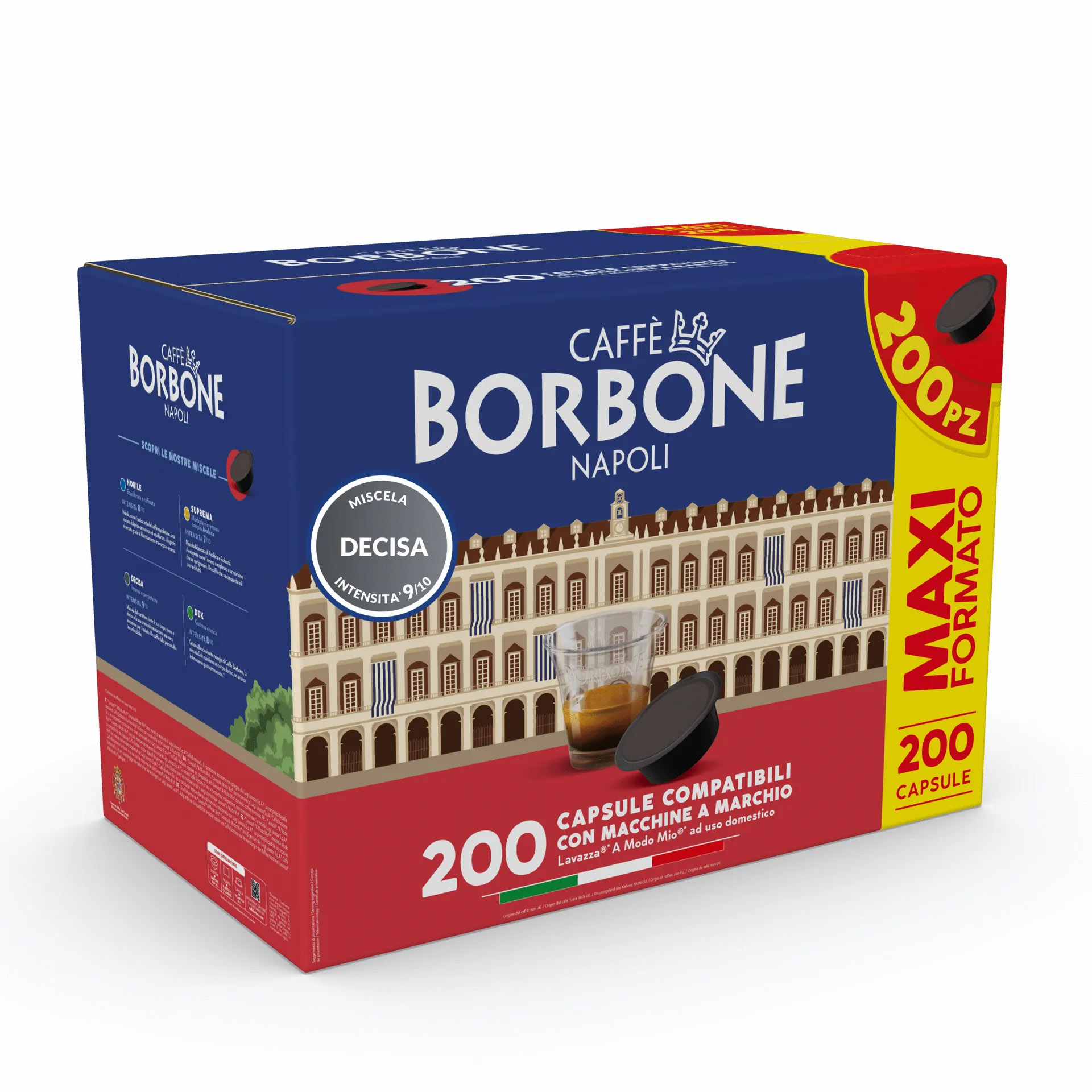 Caffe Borbone 200 Capsule Caffe Compatibile A Modo Mio Miscela Decisa - immagine 2