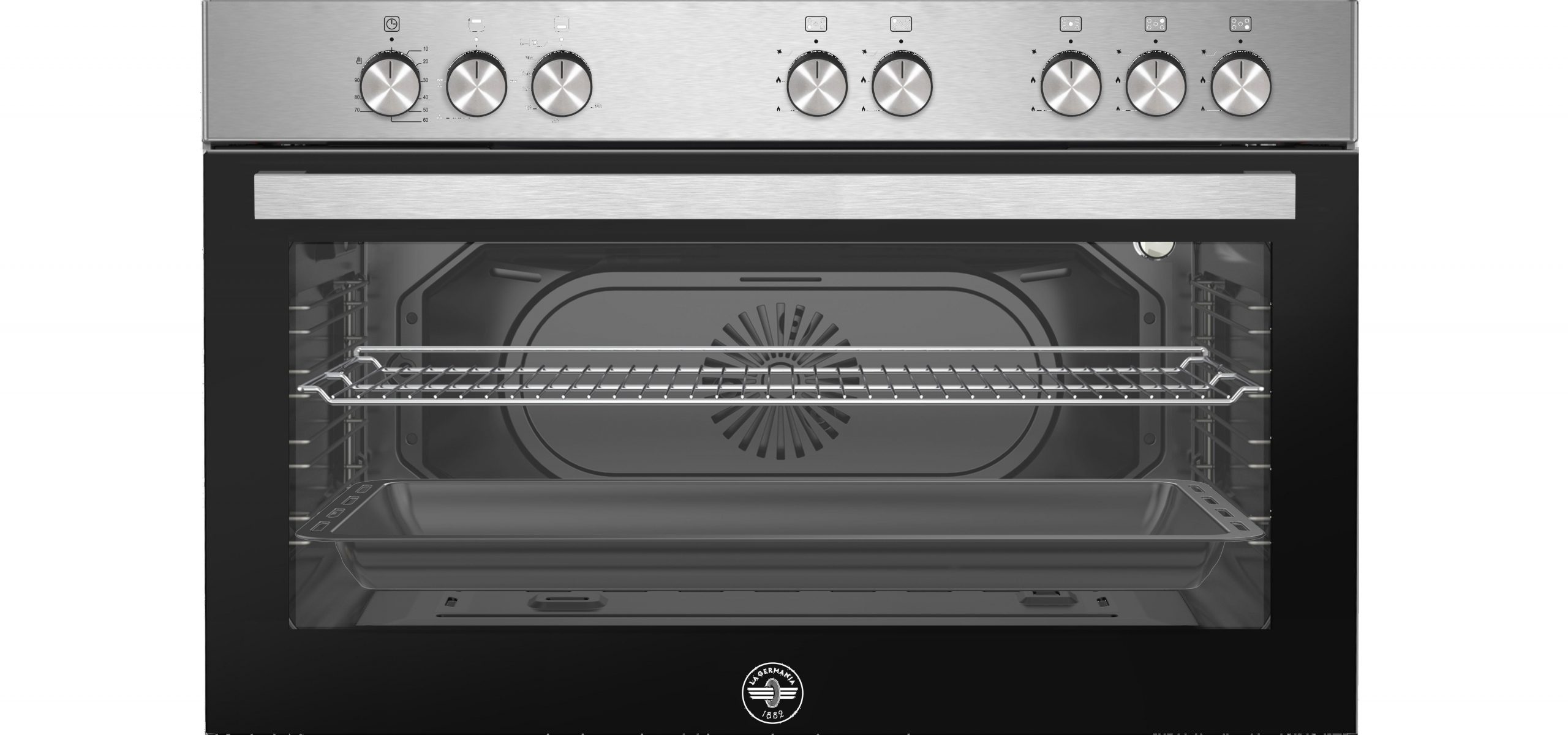 La Germania SE965GX24 Inox Cucina 90CM 5 Fuochi a Gas Forno Ventilato a Gas - immagine 3