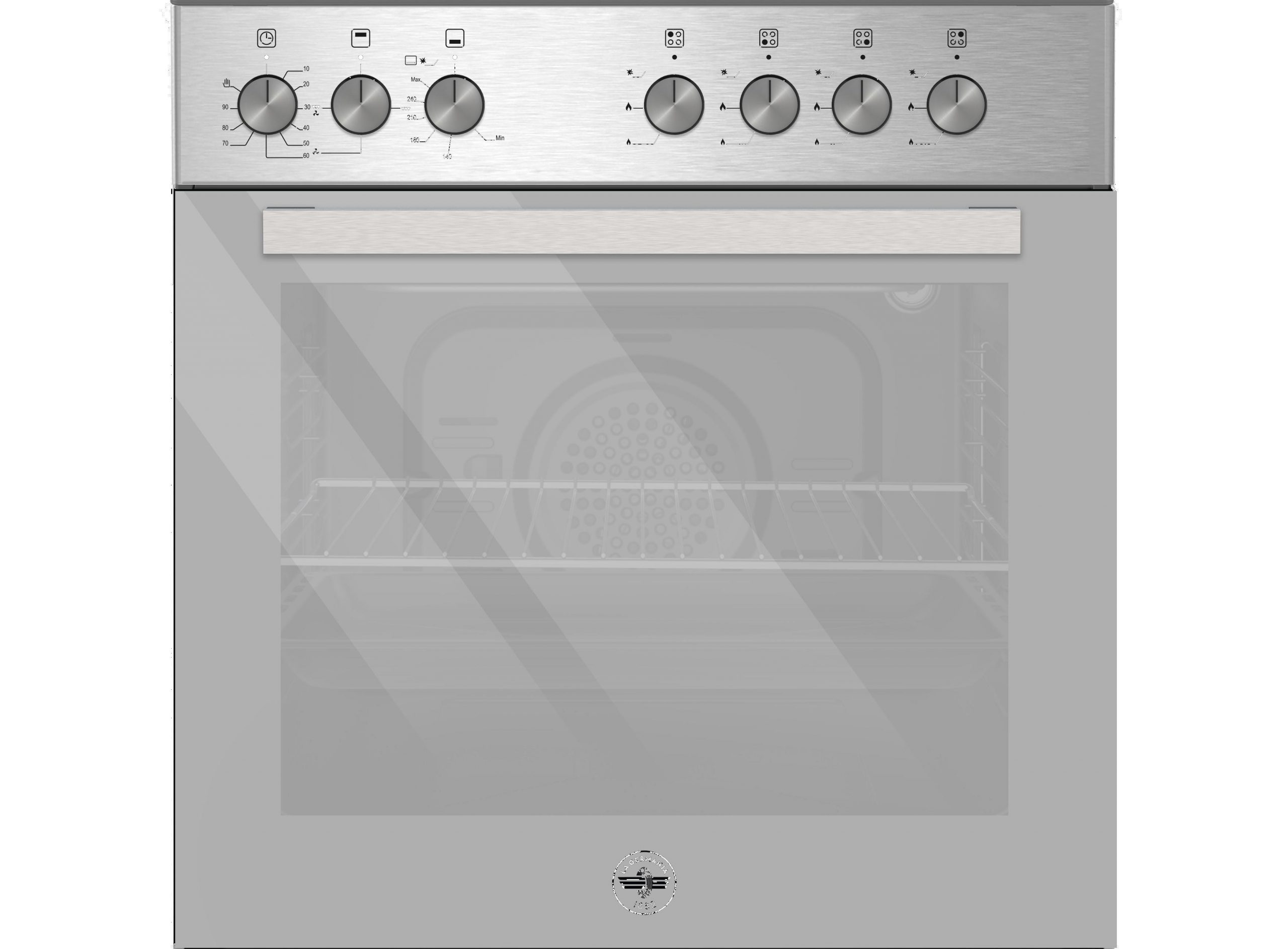 La Germania SE664GX24 Inox Cucina 60CM 4 Fuochi a Gas Forno Ventilato a Gas - immagine 3
