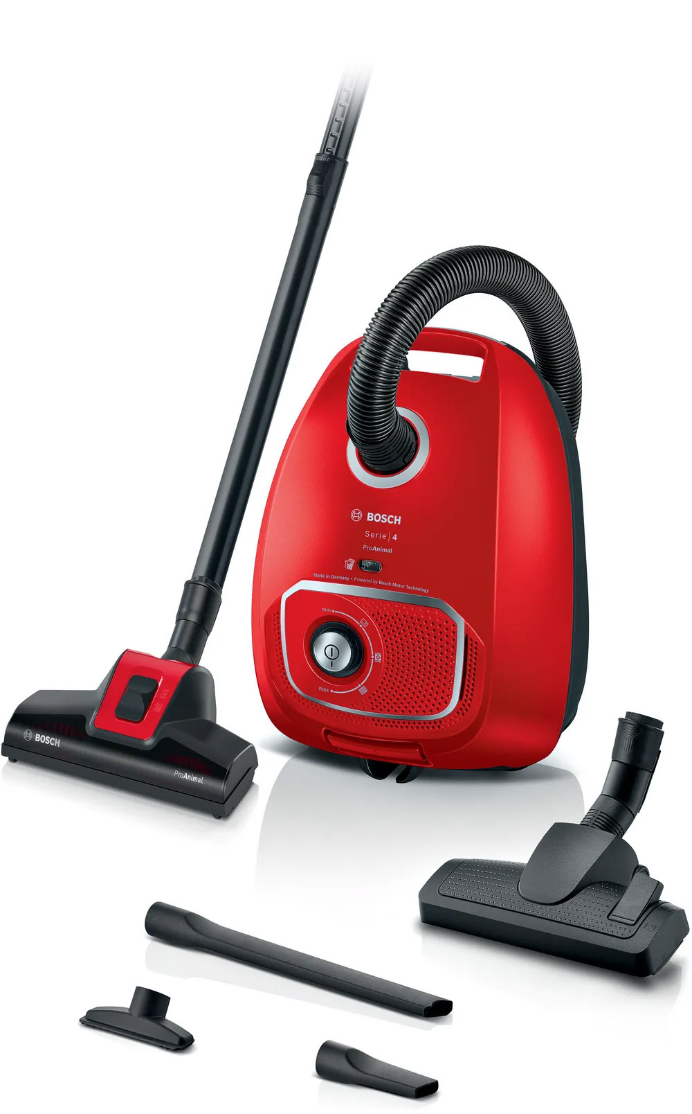 Bosch BGB41PET1 ProAnimal Rosso Aspirapolvere a Traino con Sacco 700W 4 Litri - immagine 2