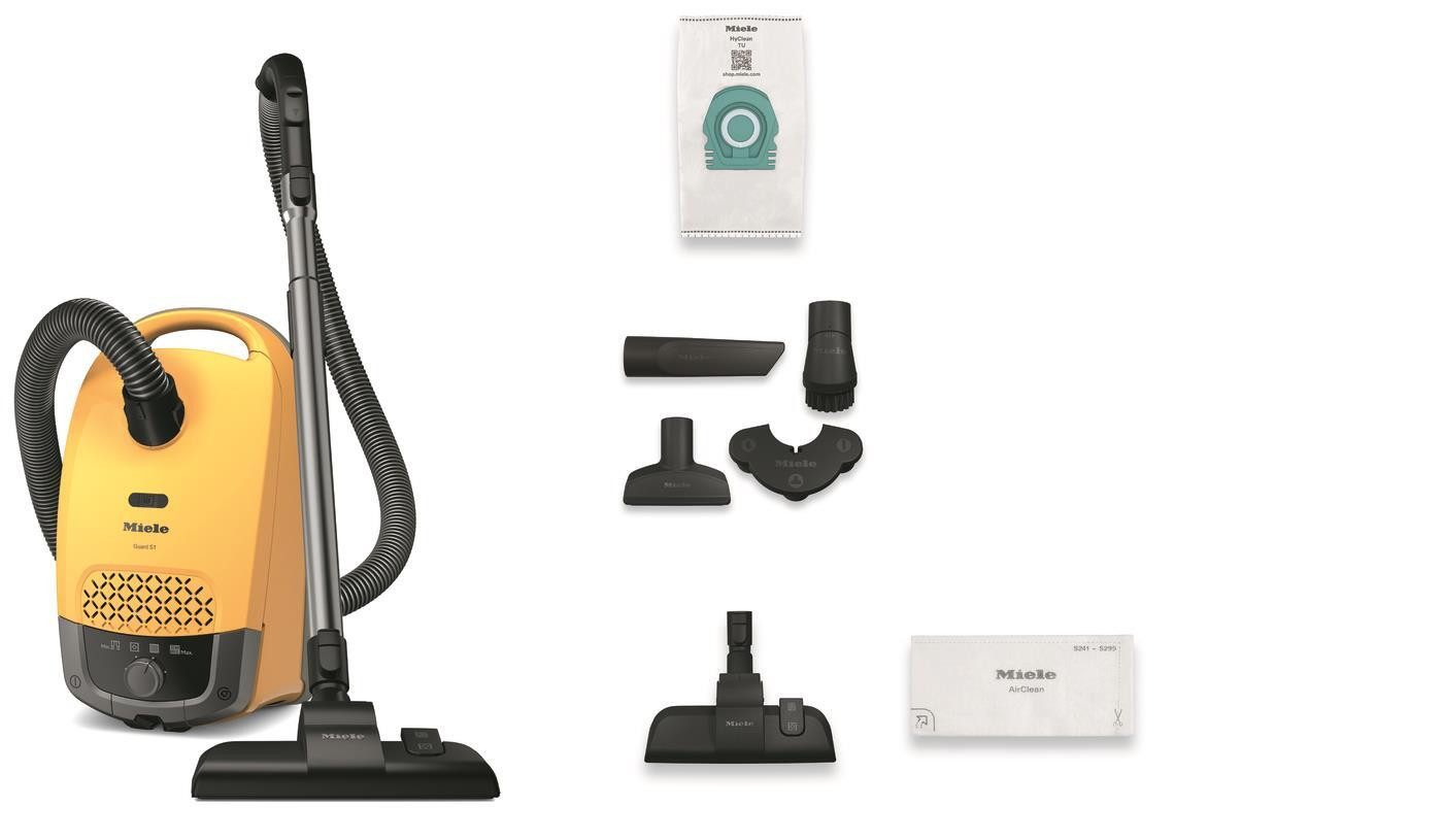 Miele Guard S1 Giallo Tramonto Aspirapolvere con Sacco 890W 3.5LT - immagine 4