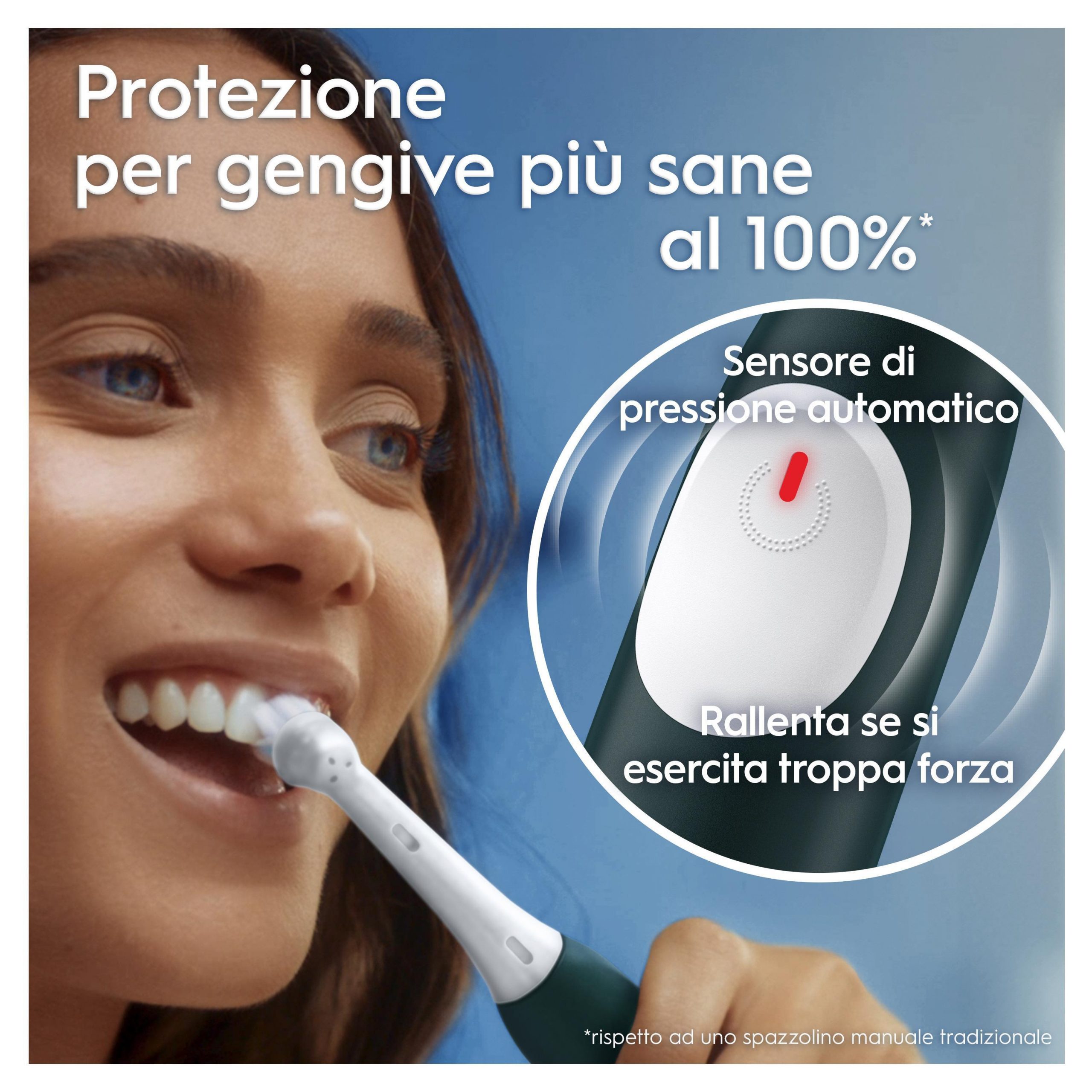 Oral-B iO2 Clean and Care Dark Green Spazzolino Elettrico con Testina Gentlecare - immagine 3