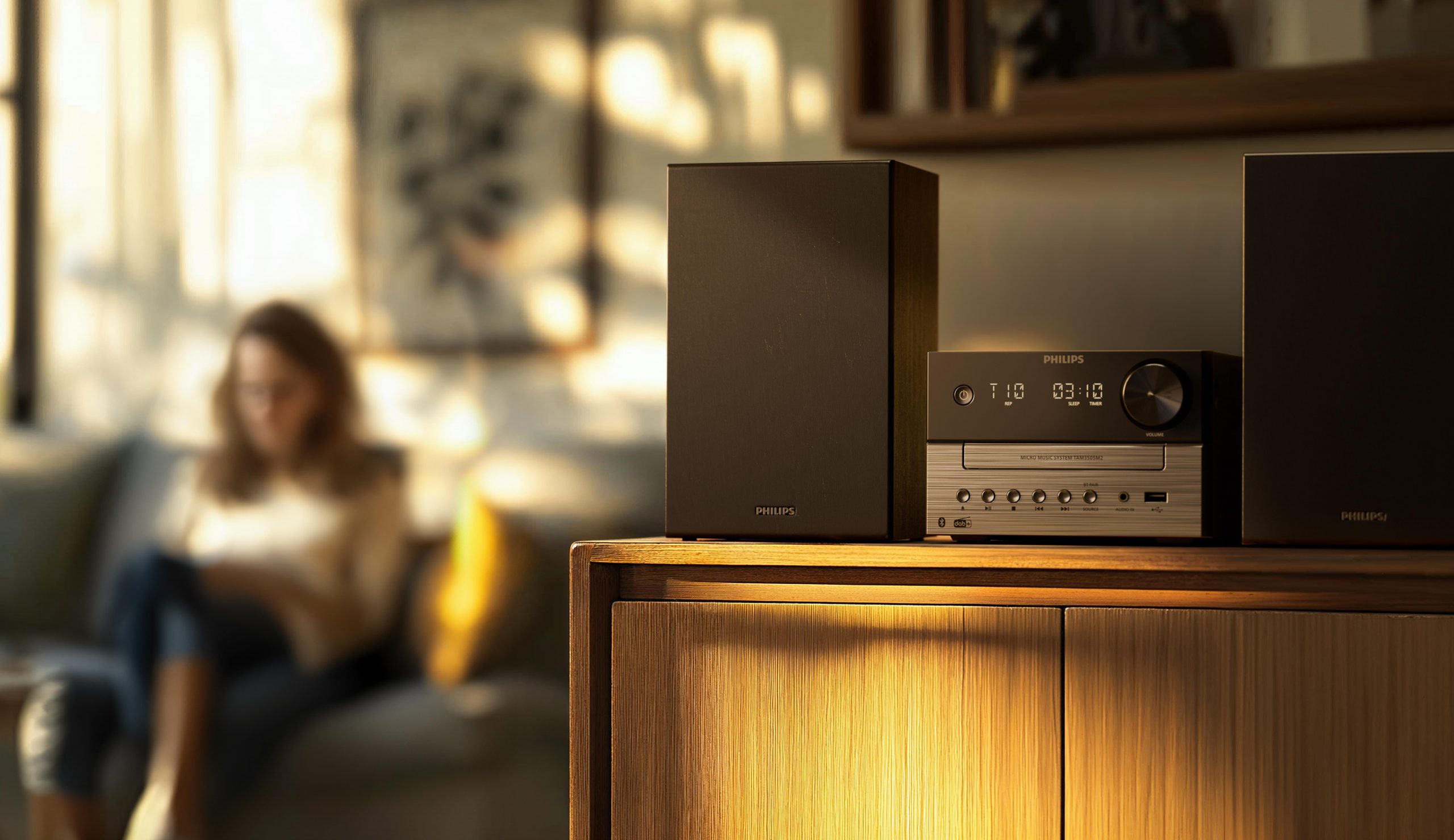 Philips TAM3505M2 Micro Hi-Fi 20W CD-MP3 USB e Radio DAB - immagine 5