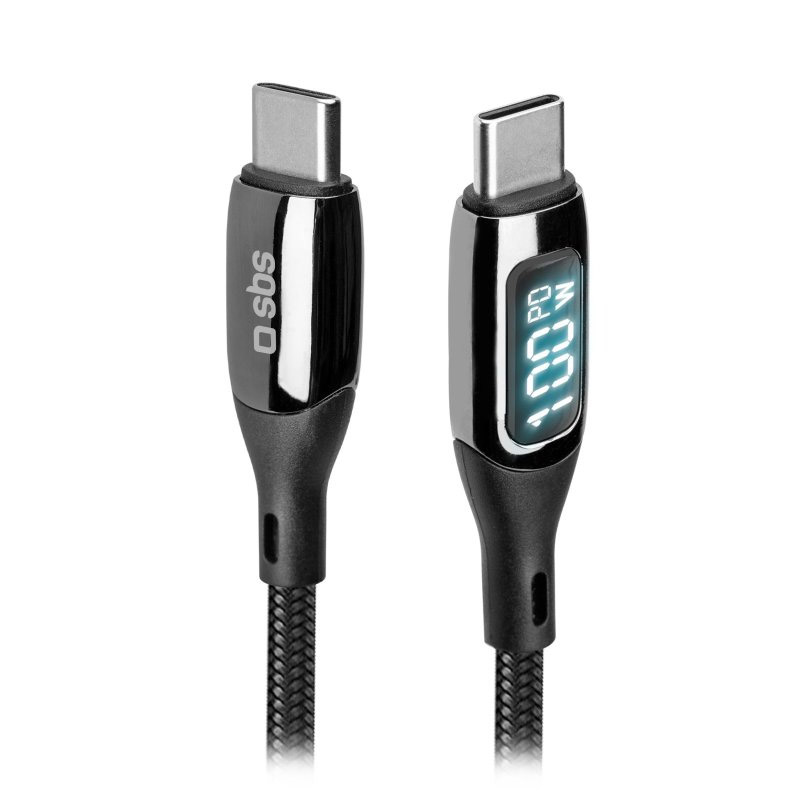 SBS TECABLETCCLED100WK Cavo USB-C Dati e Ricarica con Power Delivery 100 Watt - immagine 2