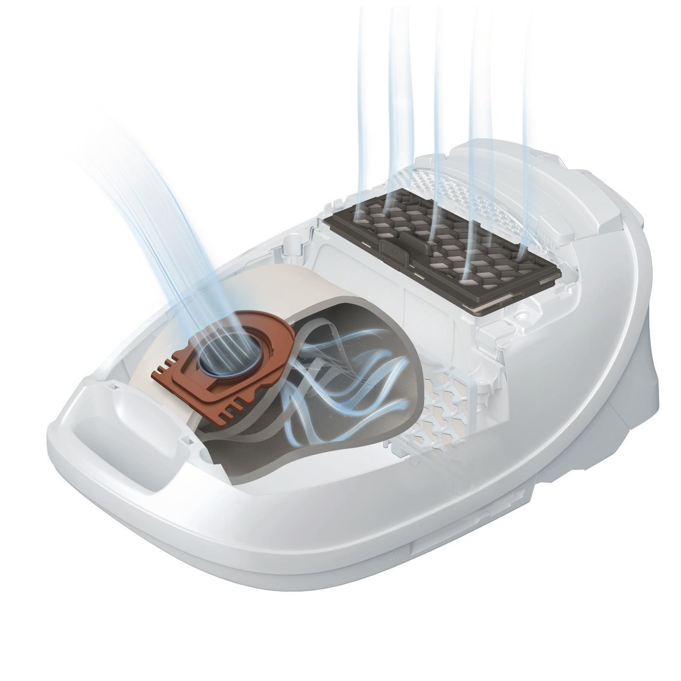 Miele HyClean Pure CO Confezione 4 Sacchetti e 1 Filtro per Guard M1 - immagine 3