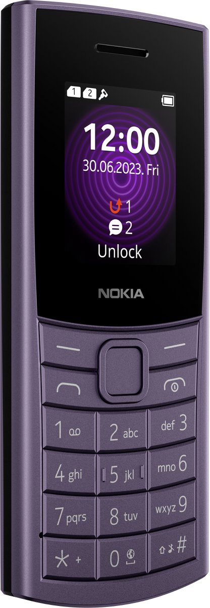 Nokia 110 4G 2024 Purple Cellulare Dual Sim - immagine 3