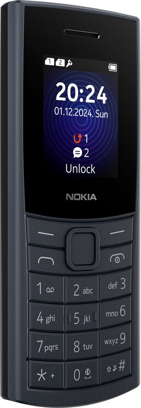 Nokia 110 4G 2024 Midnight Blue Cellulare Dual Sim - immagine 3
