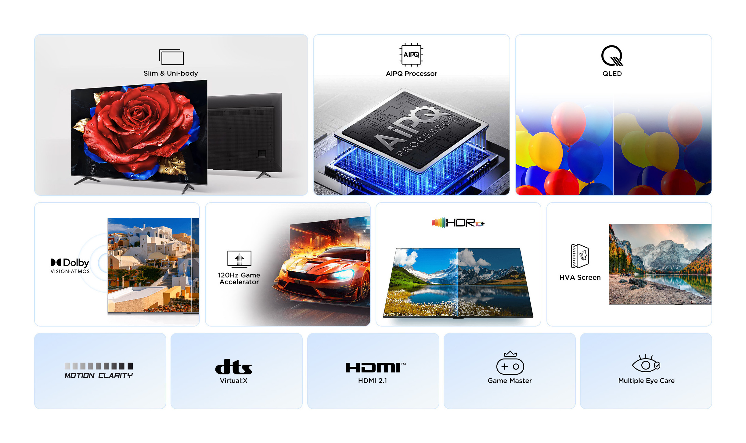 TCL 55P79K Smart TV Qled 55 Pollici UHD 4K Google TV - immagine 6