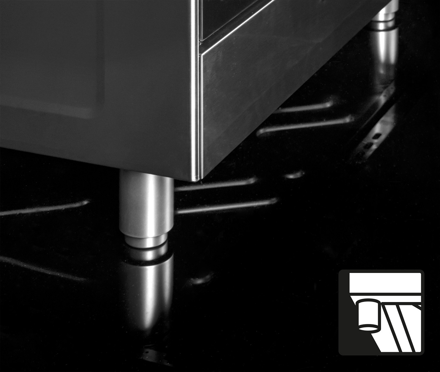 Glem Gas SA66TVI Inox Cucina a Gas 60CM 4 Fuochi con Forno a Gas Ventilato - immagine 3