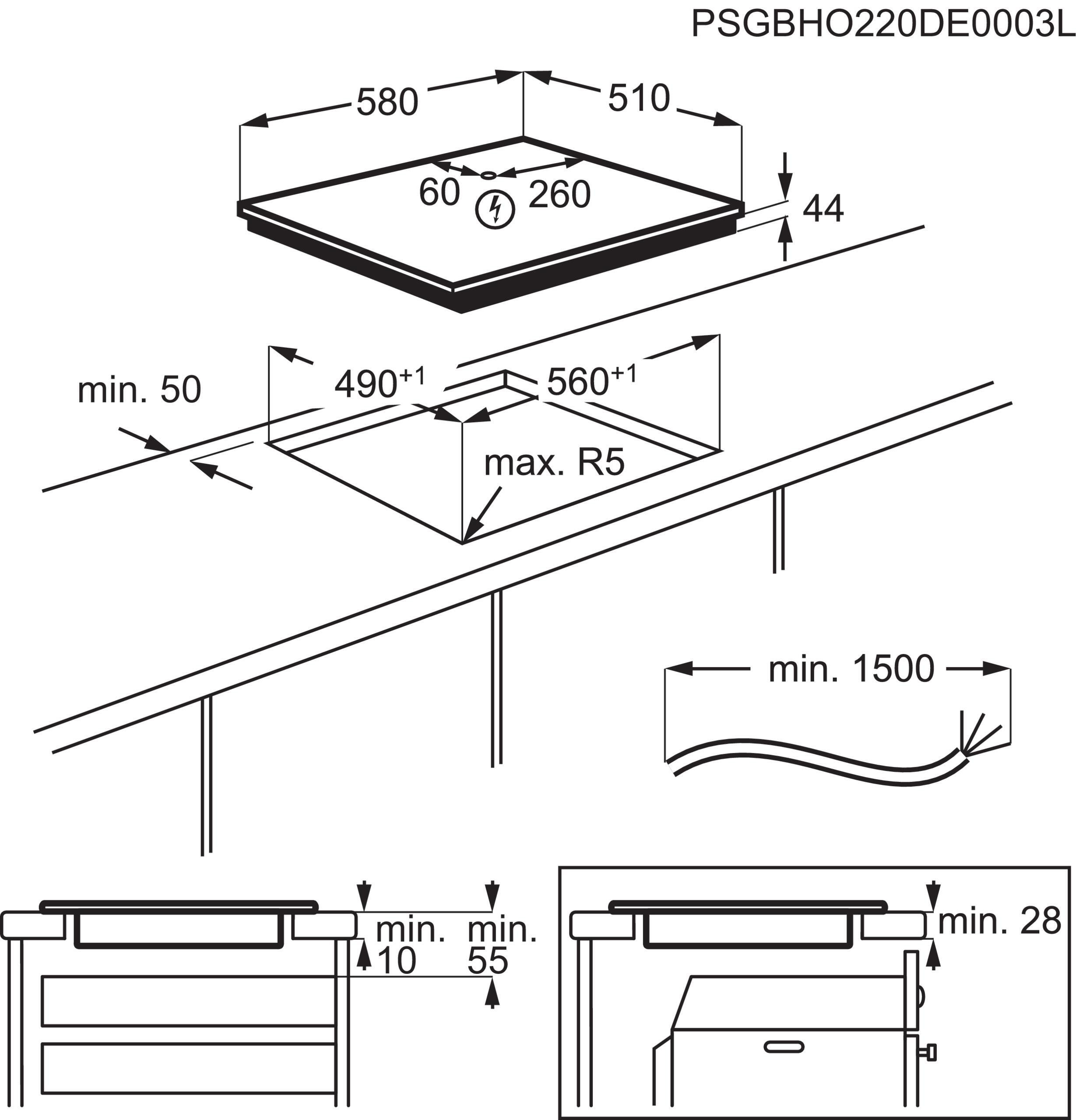AEG TO64IM0BIB Piano Cottura a Induzione 60CM 4 Zone - immagine 4