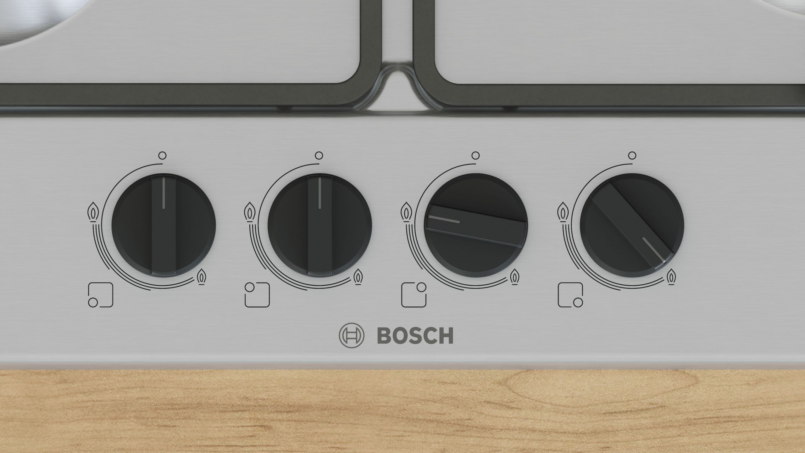 Bosch PGH6B5K60 Piano Cottura A Gas 60CM 4 Fuochi Griglie in Ghisa - immagine 2