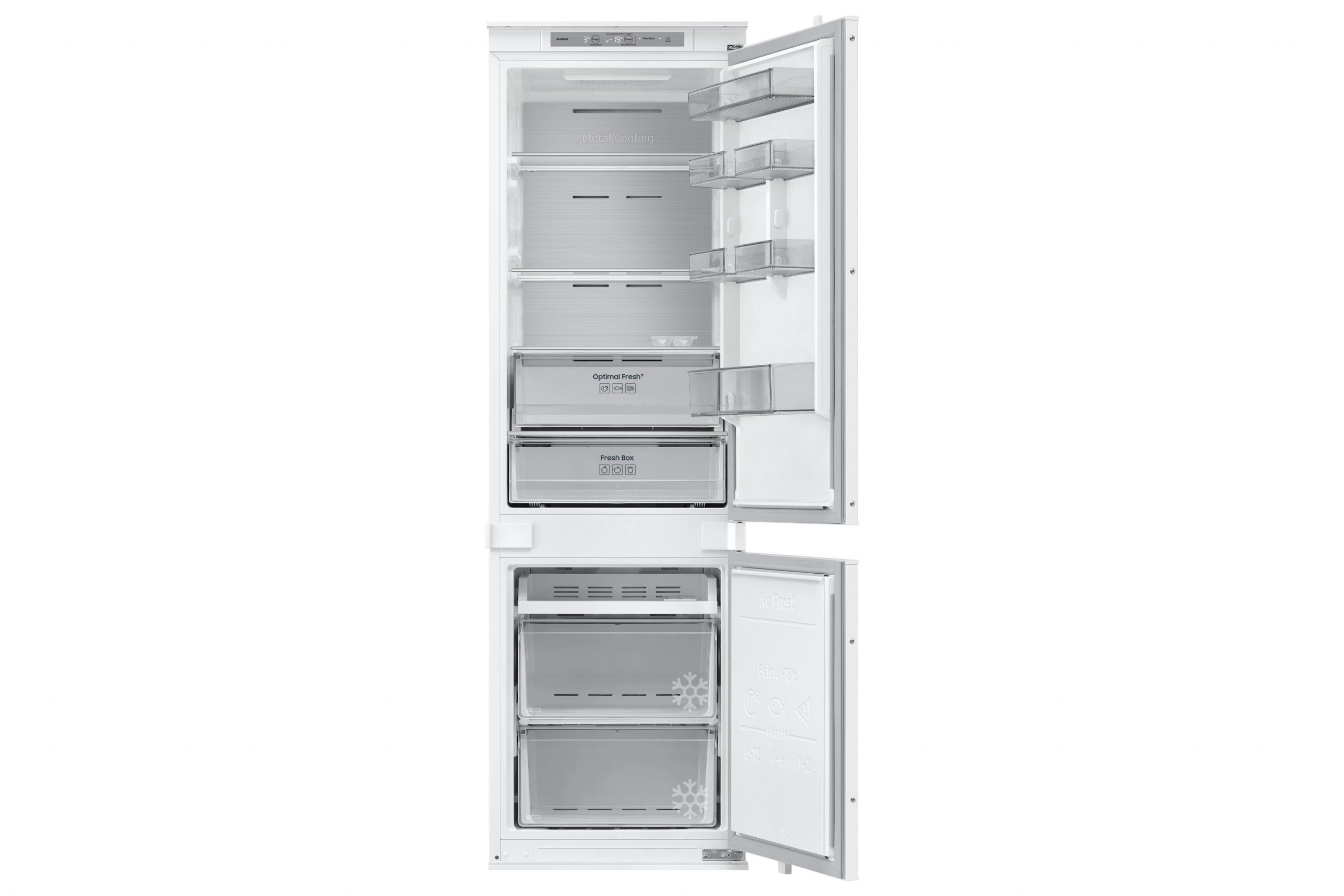 Samsung BRB80F26BCS0 Frigorifero Combinato da Incasso 264LT Alto 177.5CM Nofrost - immagine 2