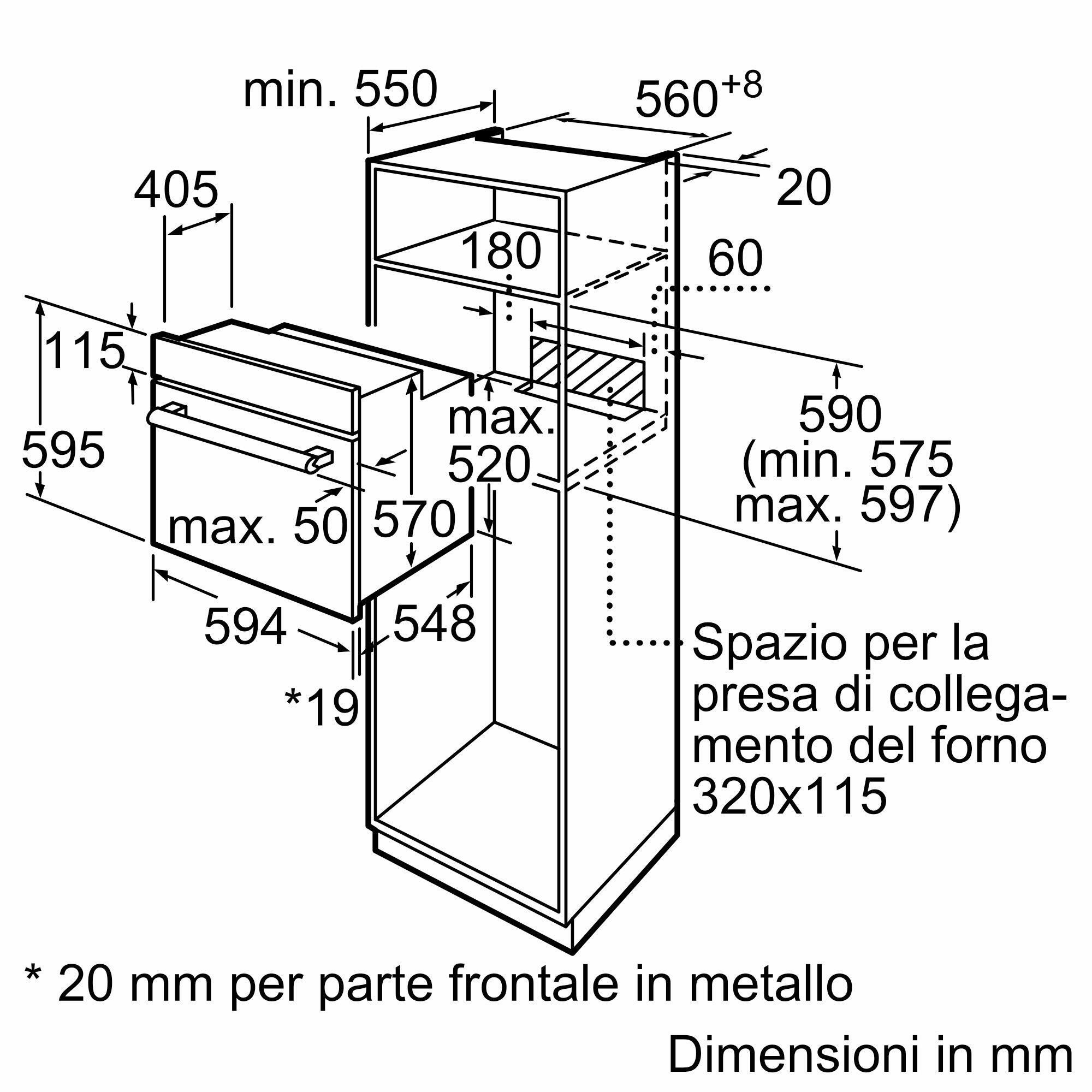 Bosch HBF011BA2 Nero Forno Incasso Multifunzione 60CM 66LT - immagine 6