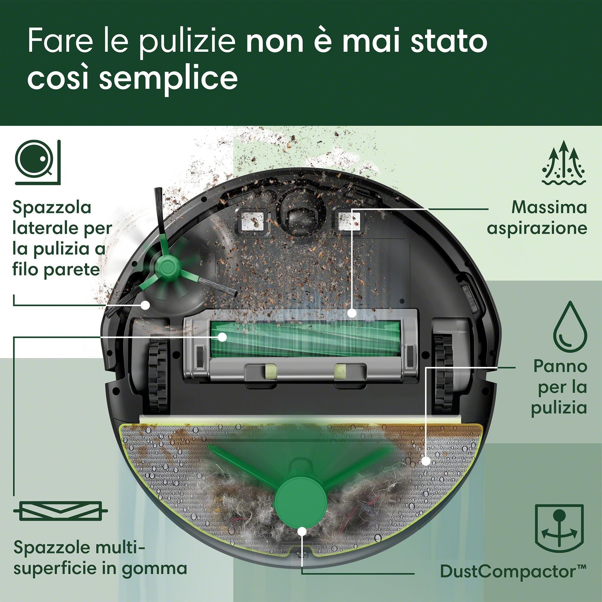 iRobot Roomba 205 Combo DustCompactor Robot Lava-Aspira Wi-Fi - immagine 4