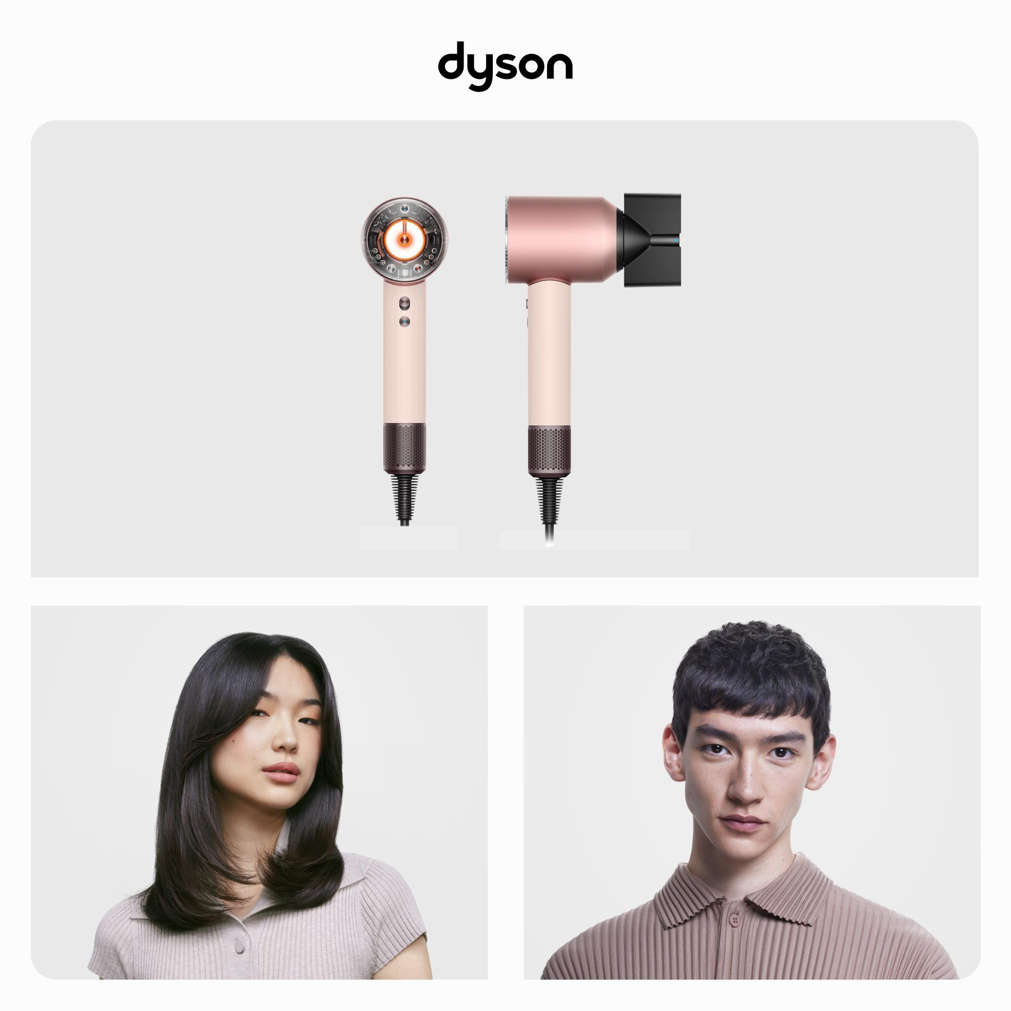 Dyson Supersonic Nural Cipria Oro Rosa Asciugacapelli 1600W con 5 Accessori - immagine 2