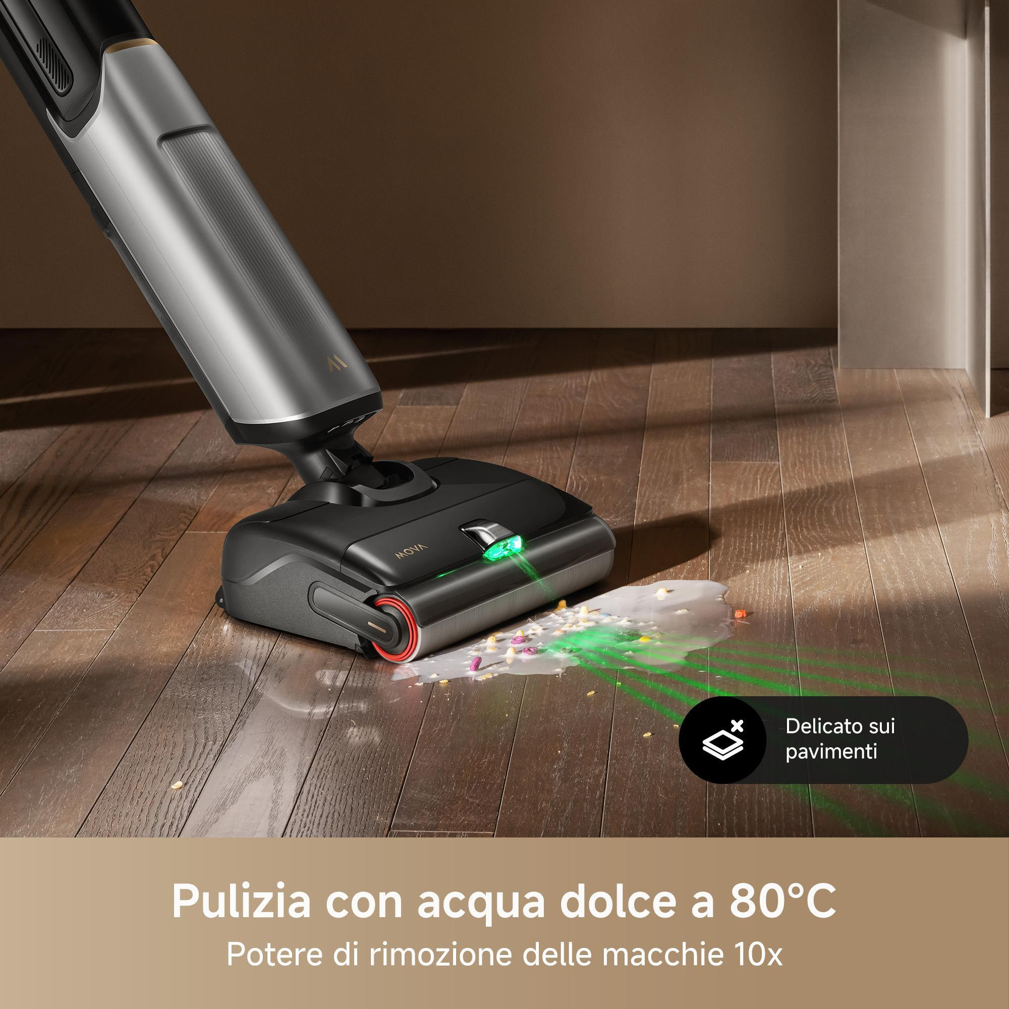 MOVA X4 Pro Aspirapolvere Lavapavimenti ad Acqua Calda con 2 Serbatoi - immagine 2