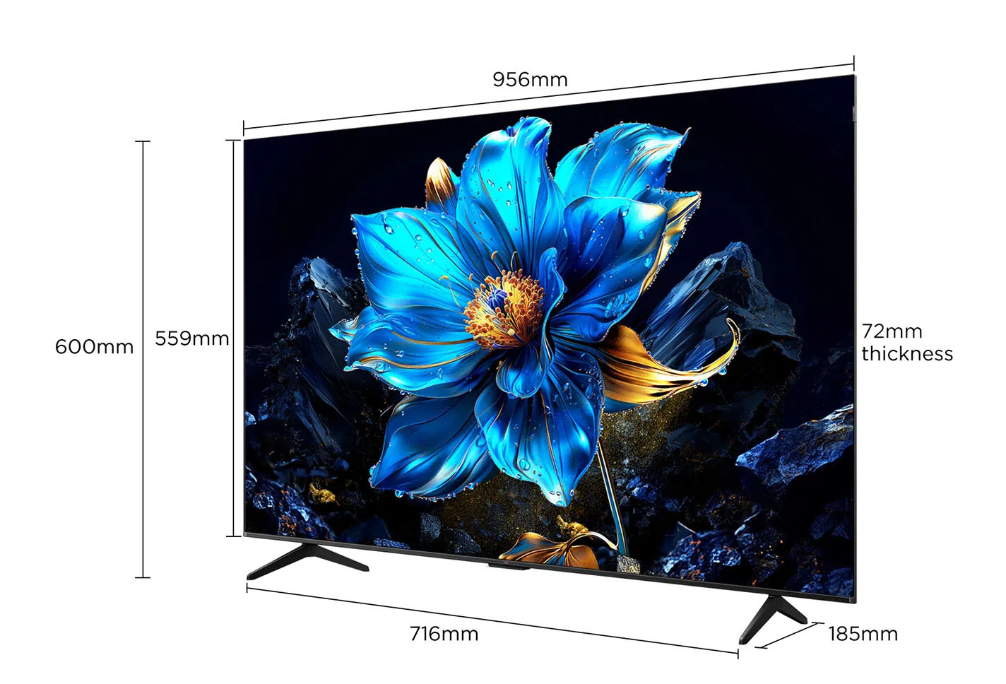 TCL 43P79K Google TV QLED 43 Pollici UltraHD 4K DVBT2-S2 - immagine 2