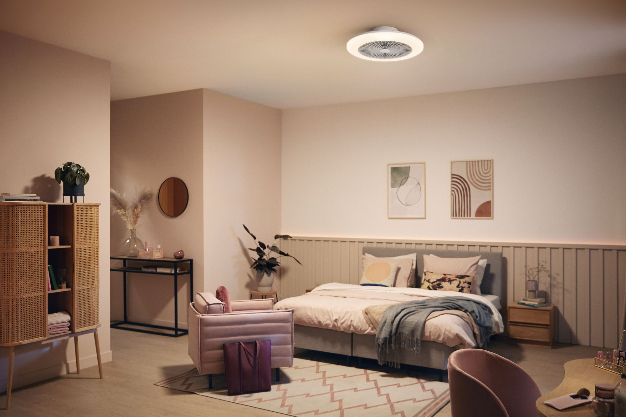 Philips Amigo White Ventilatore da Soffitto 25W con Luce LED - immagine 3
