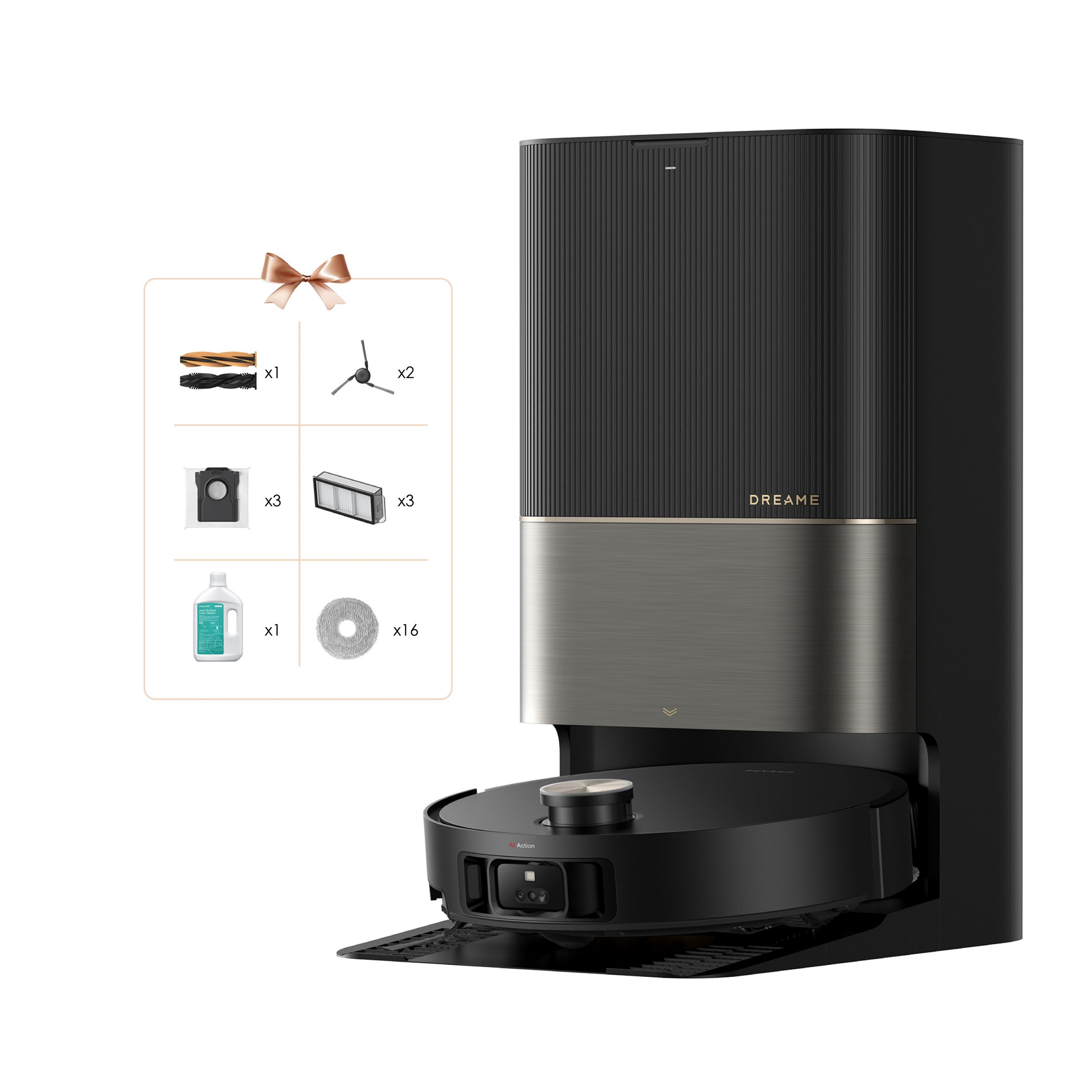Dreame X50 Ultra Complete Scuro Robot Lava e Aspira Wi-Fi con Base Svuotamento - immagine 2