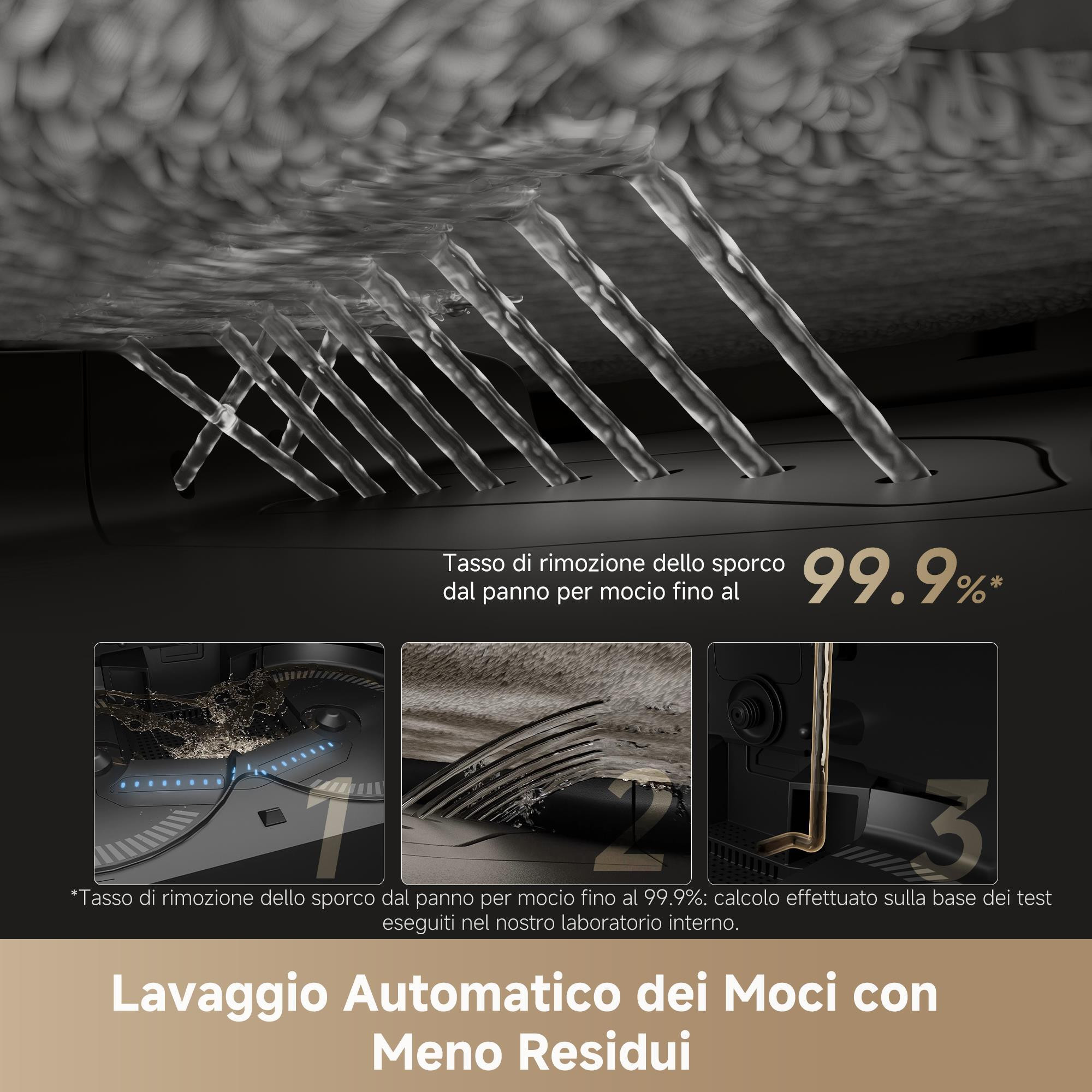 Dreame X50 Ultra Complete Scuro Robot Lava e Aspira Wi-Fi con Base Svuotamento - immagine 4