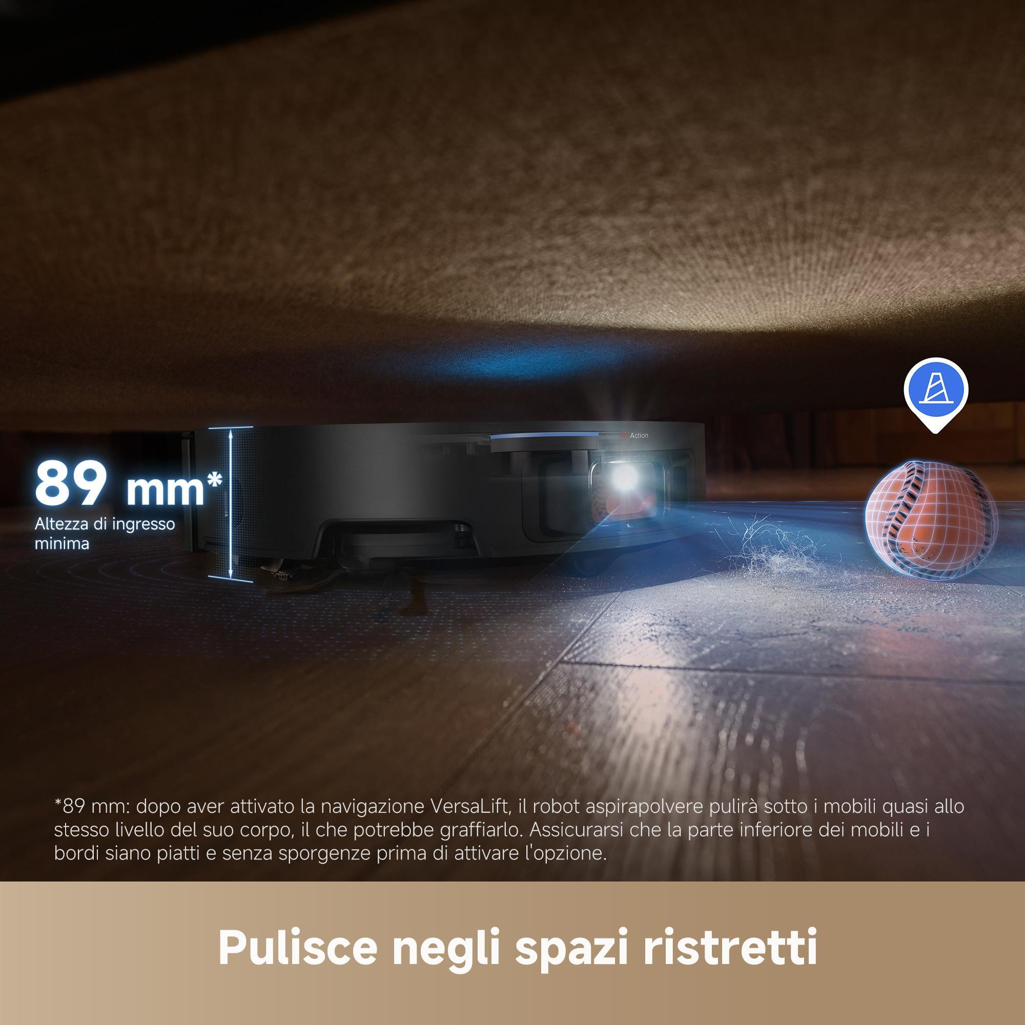 Dreame X50 Ultra Complete Scuro Robot Lava e Aspira Wi-Fi con Base Svuotamento - immagine 5