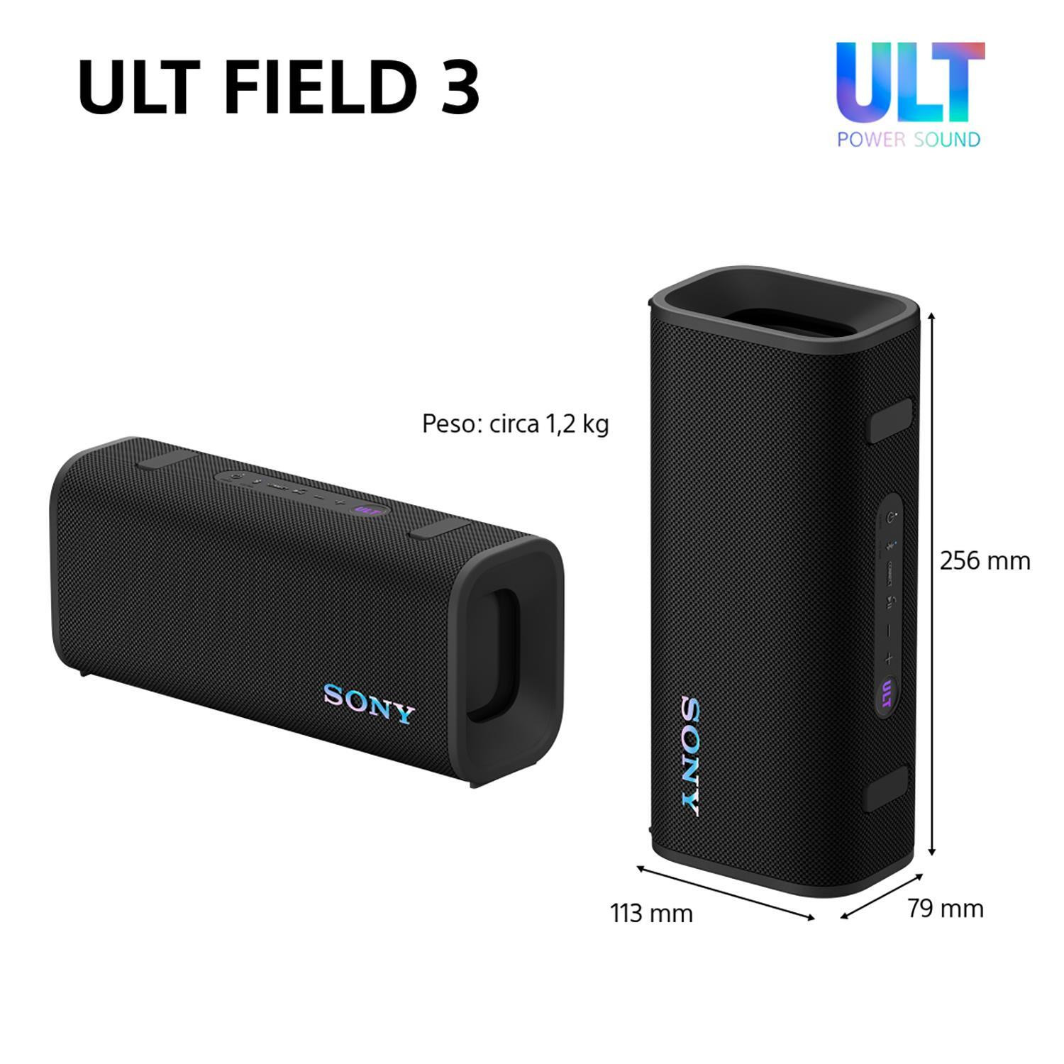 Sony Ult Field 3 Nero Mini Speaker Portatile e Impermeabile - immagine 4
