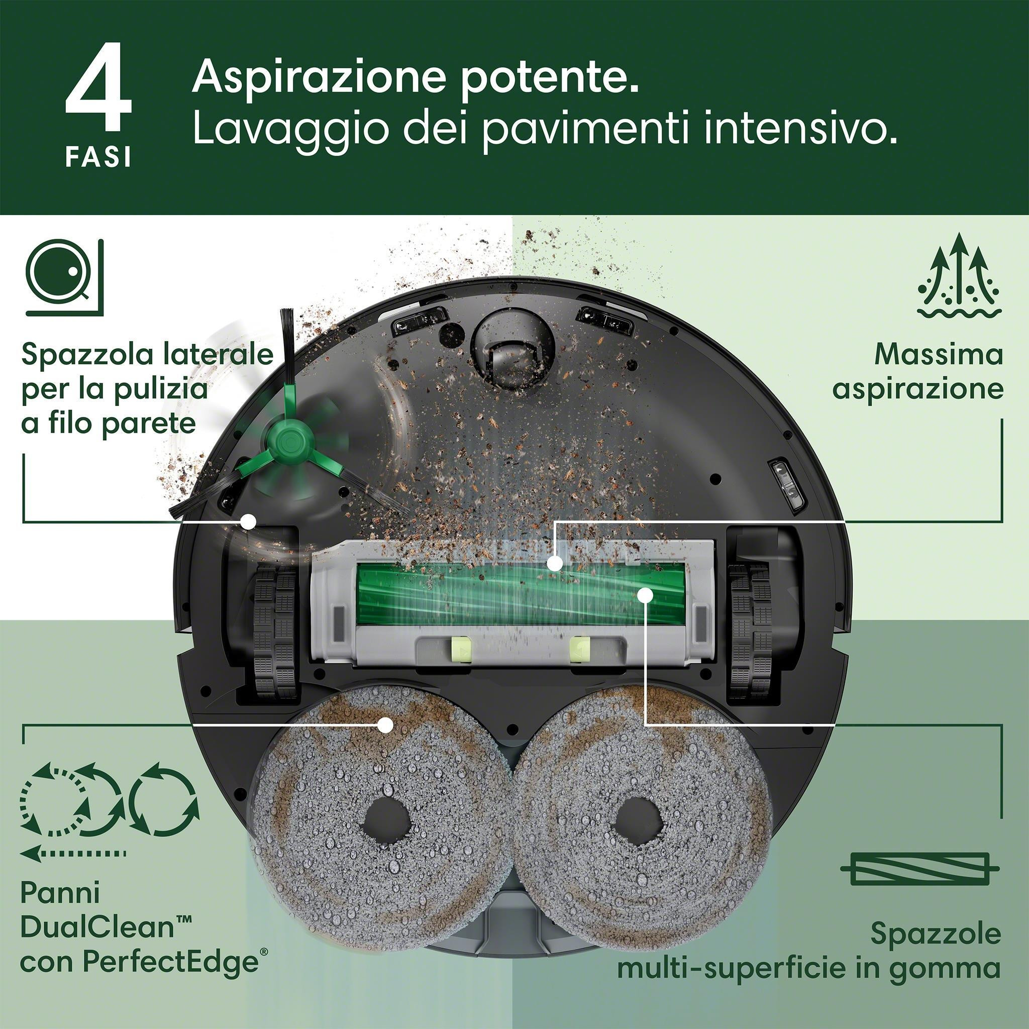 iRobot Roomba 505 Combo Robot Lava-Aspira con Dock per Autosvuotamento - immagine 3