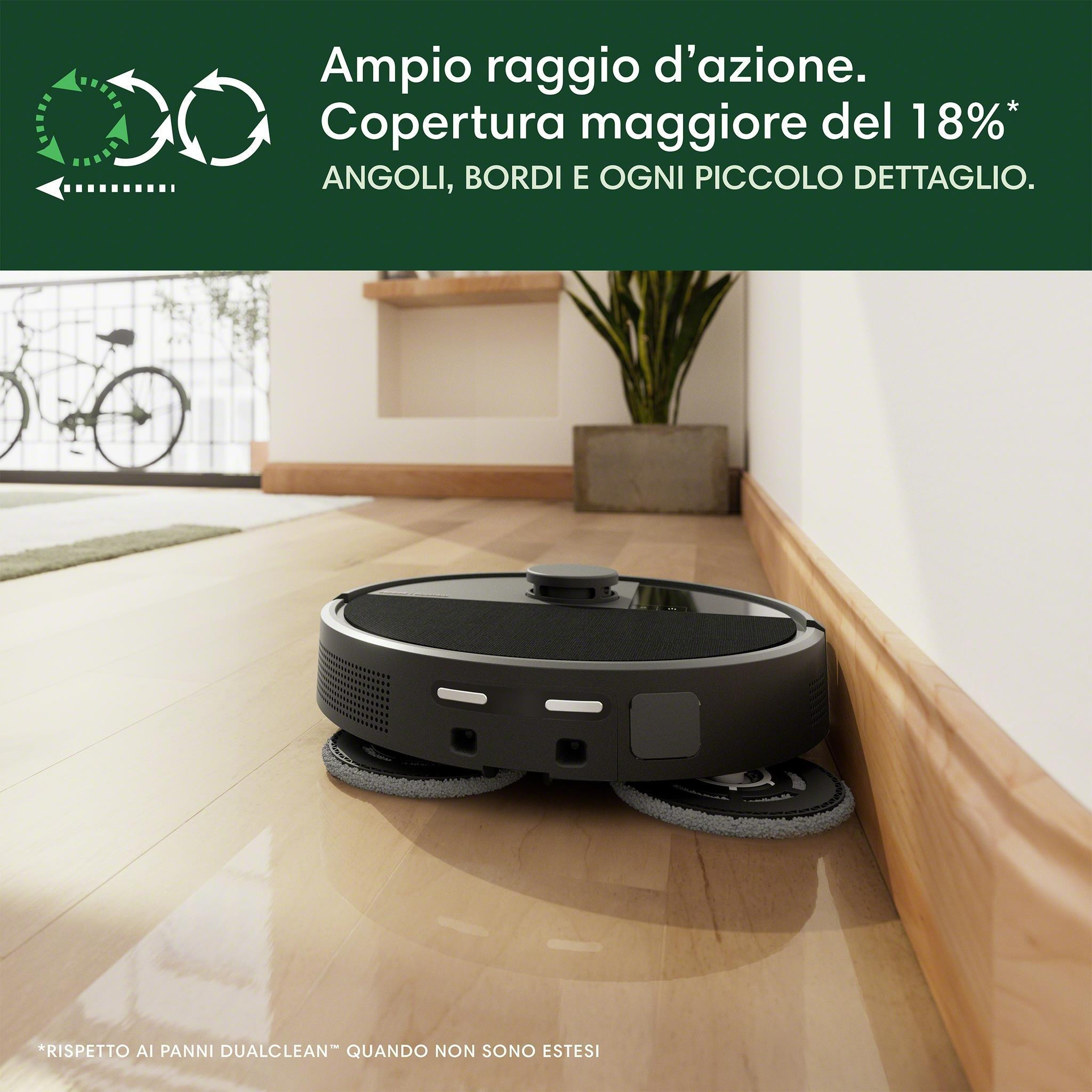 iRobot Roomba 505 Combo Robot Lava-Aspira con Dock per Autosvuotamento - immagine 4