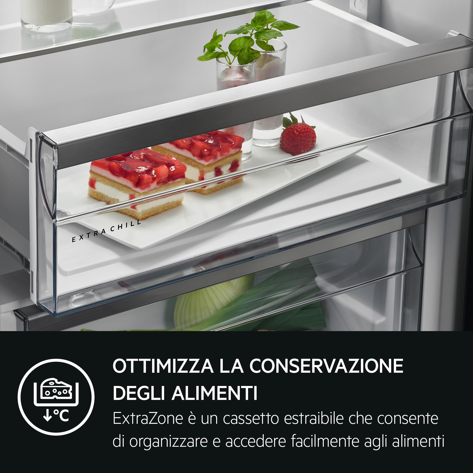 AEG TC8MS18FDS Frigorifero Combinato da Incasso 249LT Alto 177.5CM Nofrost - immagine 6