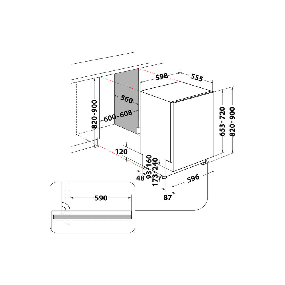 HotpointAriston H0ID534AS Lavastoviglie Scomparsa Totale 60CM 14 Coperti 3 Cesto - immagine 4