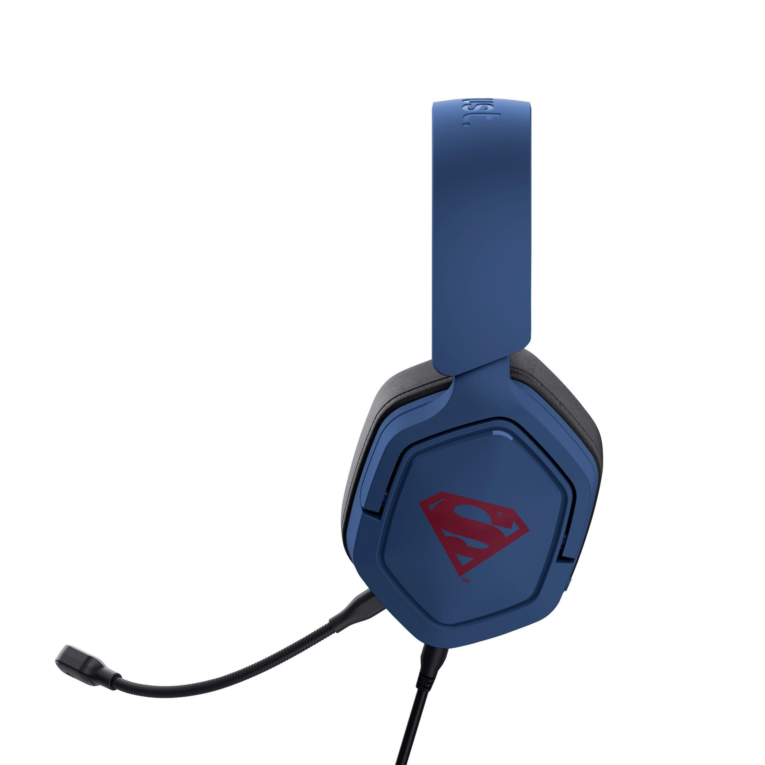 Trust GXT492SM Carus Superman Blu Cuffia Gaming per PC e Console - immagine 2