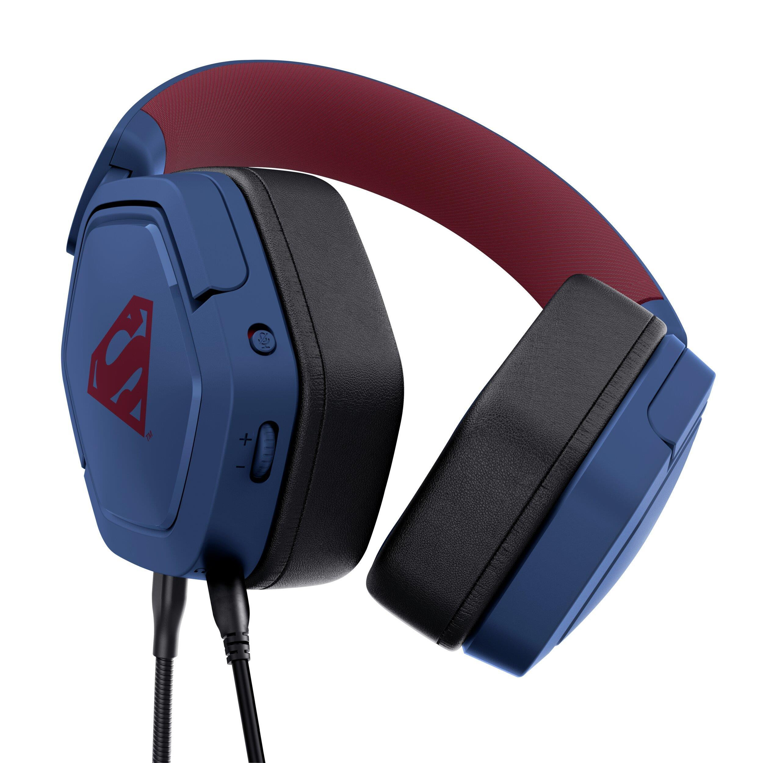 Trust GXT492SM Carus Superman Blu Cuffia Gaming per PC e Console - immagine 3